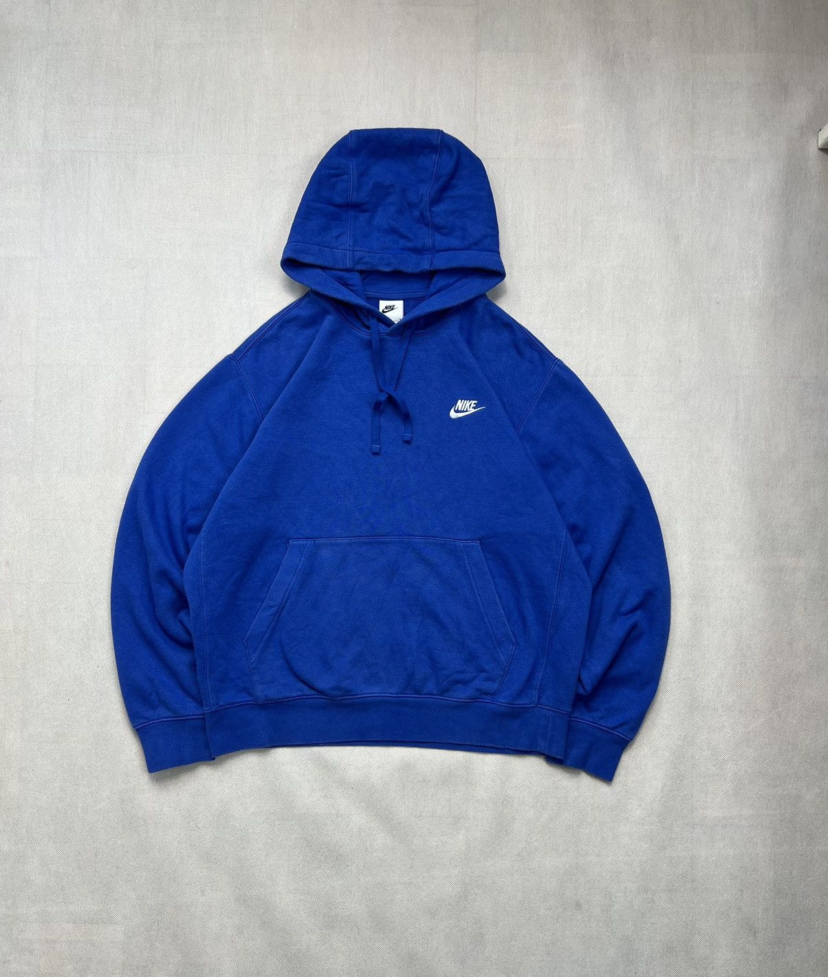 Vintage Hoodie Nike Small Logo Blue Y2K Size US M / EU 48-50 / 2 - 1 Thumbnail