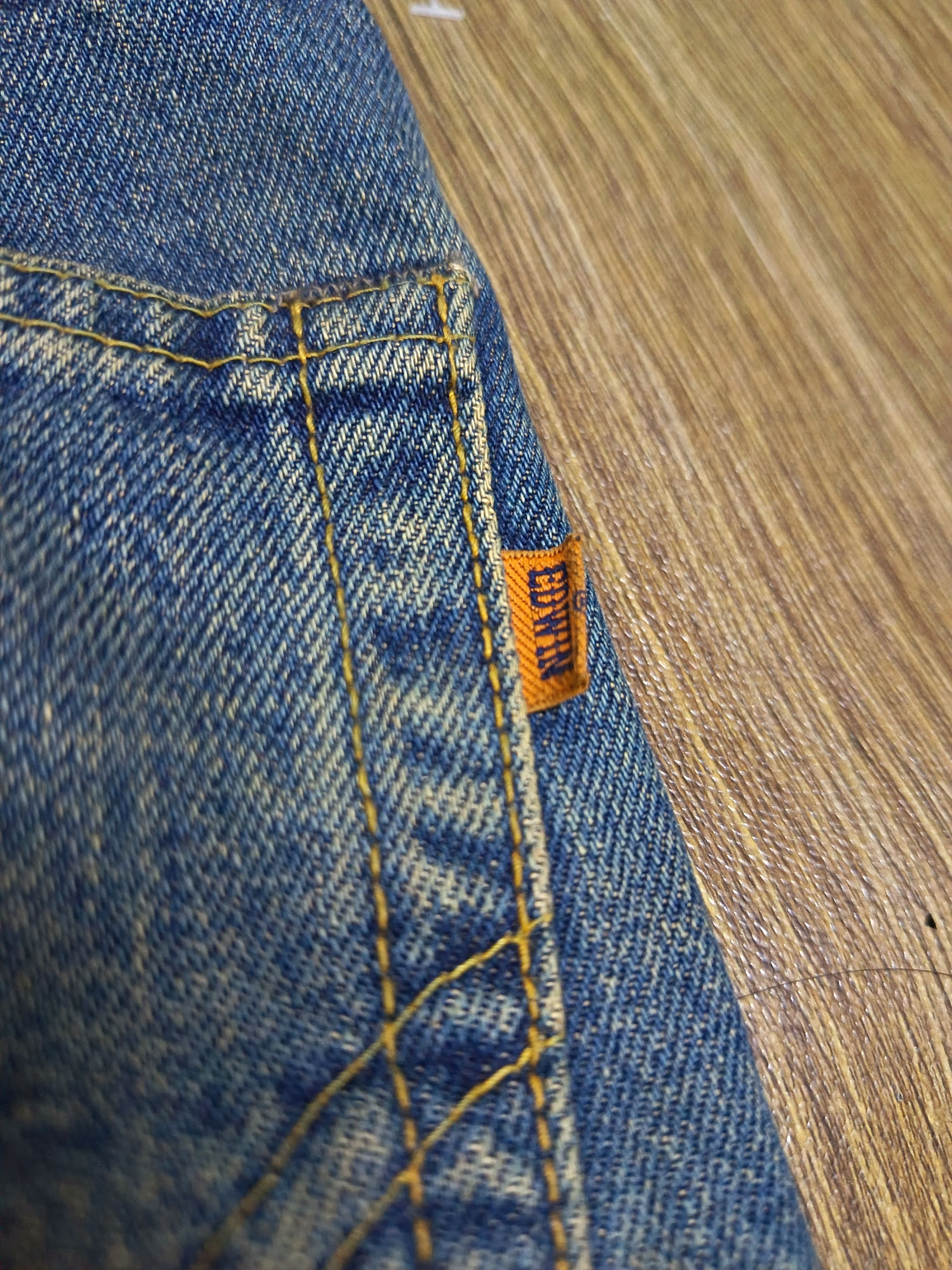 Kapital Vintage distresssed edwin 505 X selvedge Size US 29 - 12 Thumbnail