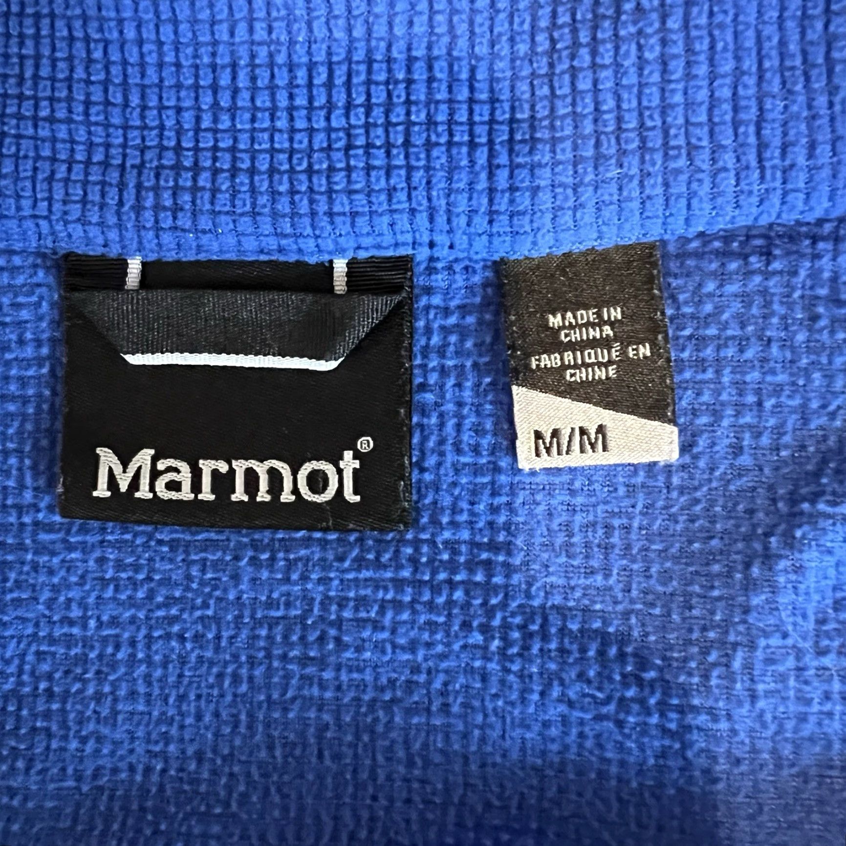 Marmot Marmot Jacket Full Zip Athletic Style Polartec Blue Men's M Regular Polyester Jacket Size US M / EU 48-50 / 2 - 3 Thumbnail