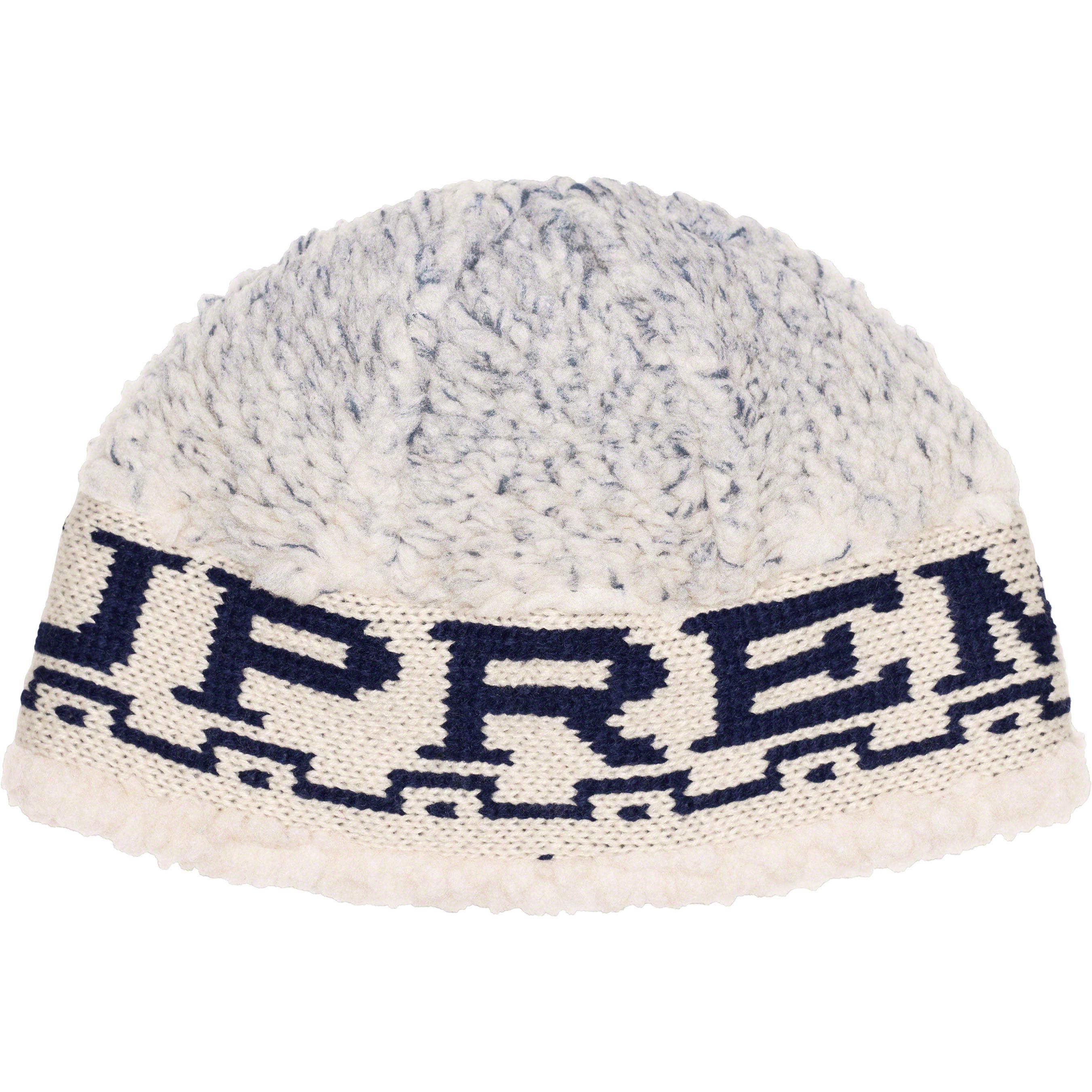 Supreme supreme sherpa logo beanie (natural) Size ONE SIZE - 1 Thumbnail