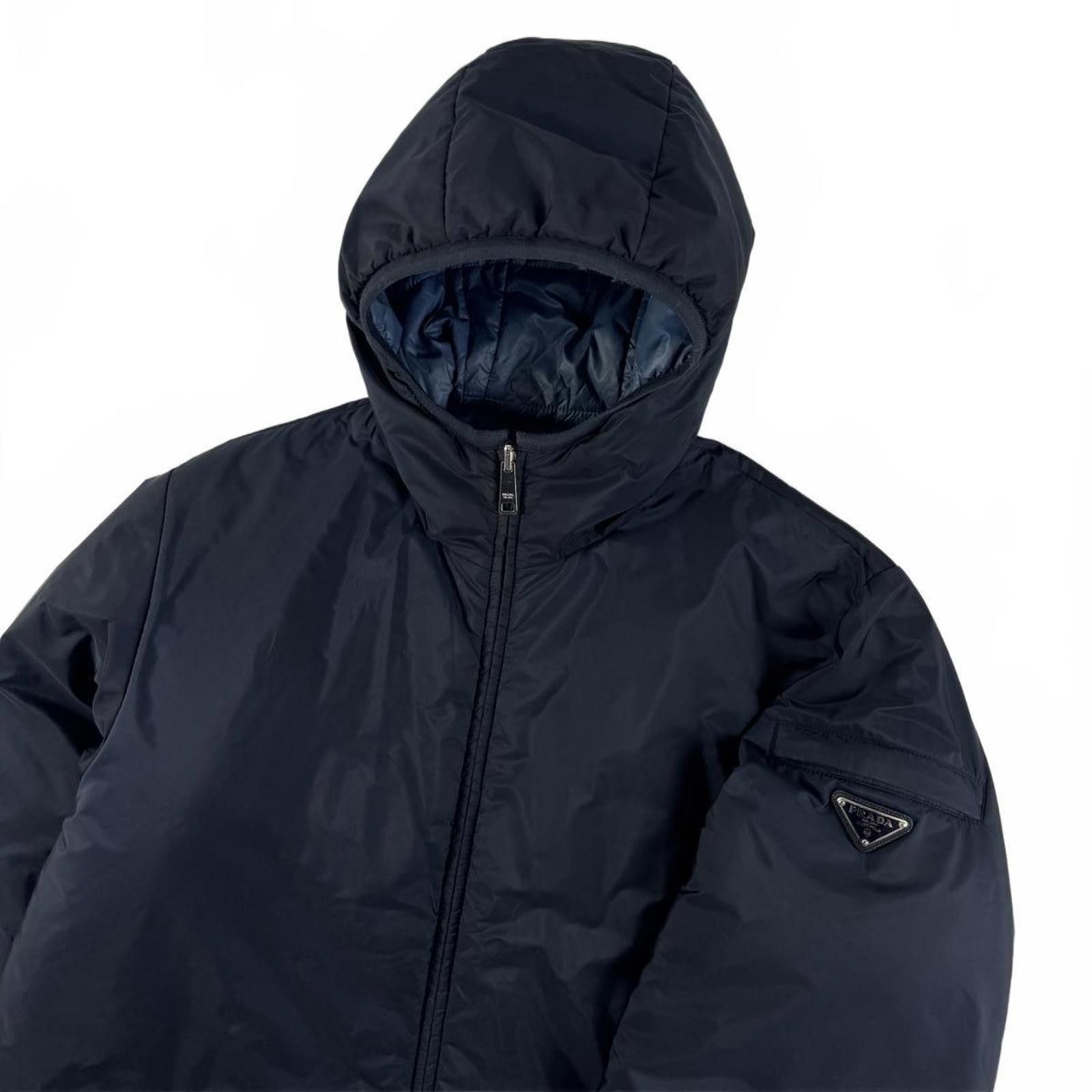Prada Prada Milano Nylon Reversible Navy Blue Puffer Jacket Medium Size US M / EU 48-50 / 2 - 2 Thumbnail