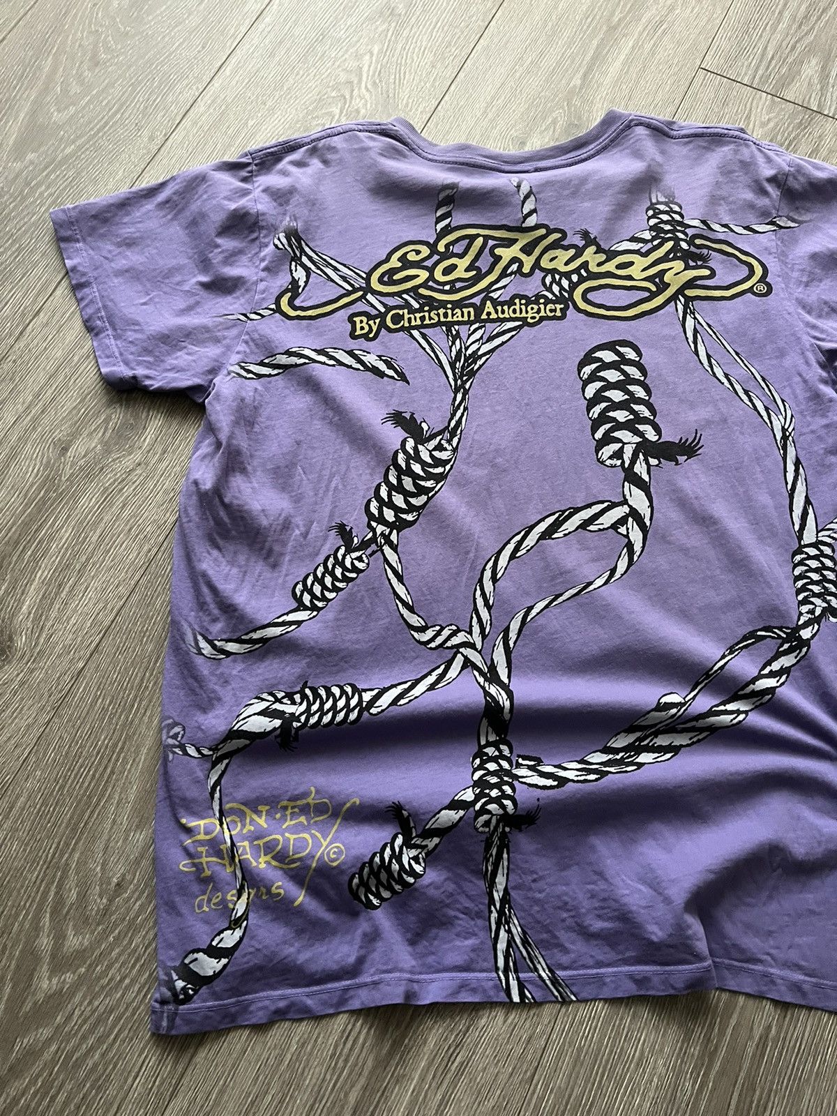 Christian Audigier × Ed Hardy × Vintage Vintage 💥 Ed Hardy by Christian Audigier T-Shirt Y2K Tee Size US L / EU 52-54 / 3 - 15 Thumbnail