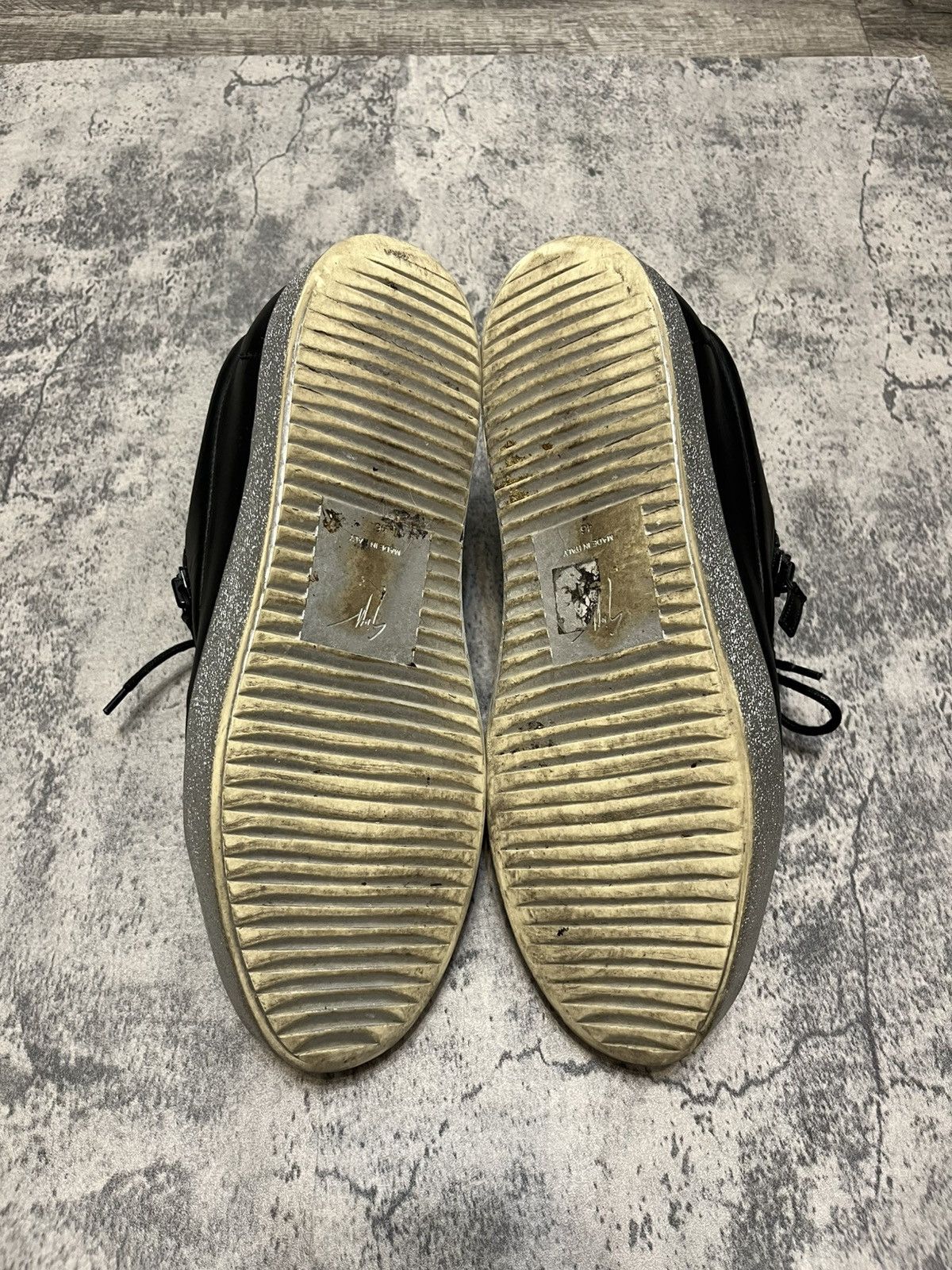 Giuseppe Zanotti Giuseppe Zanotti Low Top Sneakers Black Size US 12 / EU 45 - 6 Thumbnail