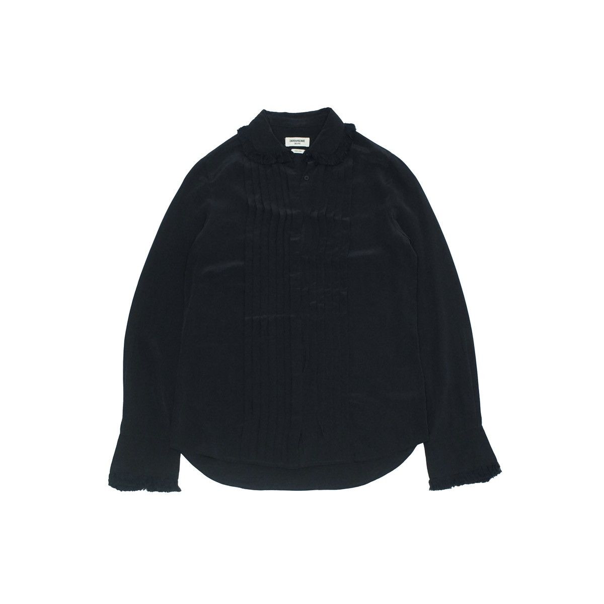 Zadig & Voltaire *NoTariff Zadig & Voltaire Tenri Deluxe Navy Silk Top Size XS / US 0-2 / IT 36-38 - 1 Thumbnail