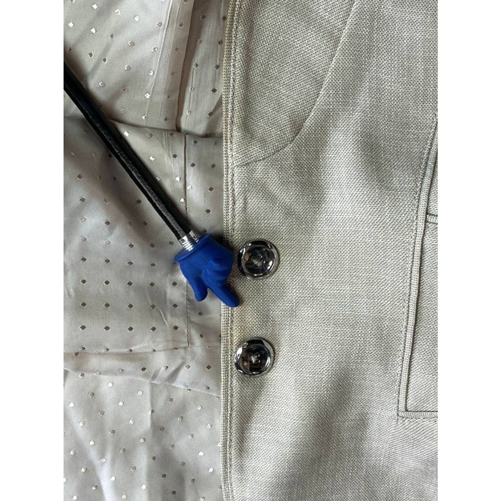 White House Black Market WHITE HOUSE BLACK MARKET Blazer 3/4 Sleeve Women Size 2 Gray Beige Suit Jacket/Blazer See Pics Size XS / US 0-2 / IT 36-38 - 7 Thumbnail