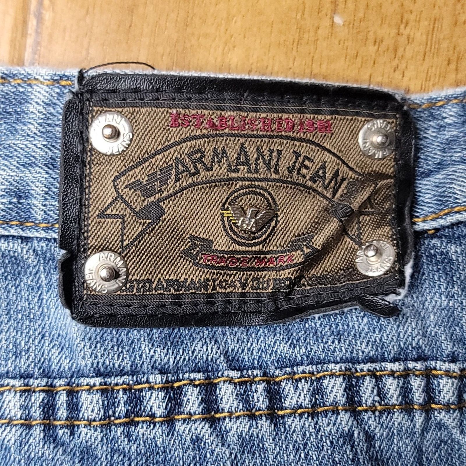 Giorgio Armani Vtg Giorgio Armani Denim Jeans Size US 44 / EU 60 - 3 Thumbnail