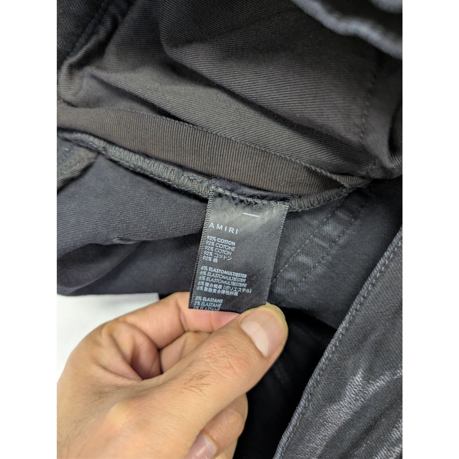 Amiri o1rshd1 Q:2 / Wes Lang Reaper Logo Jean in Aged Black Size US 34 / EU 50 - 19 Thumbnail