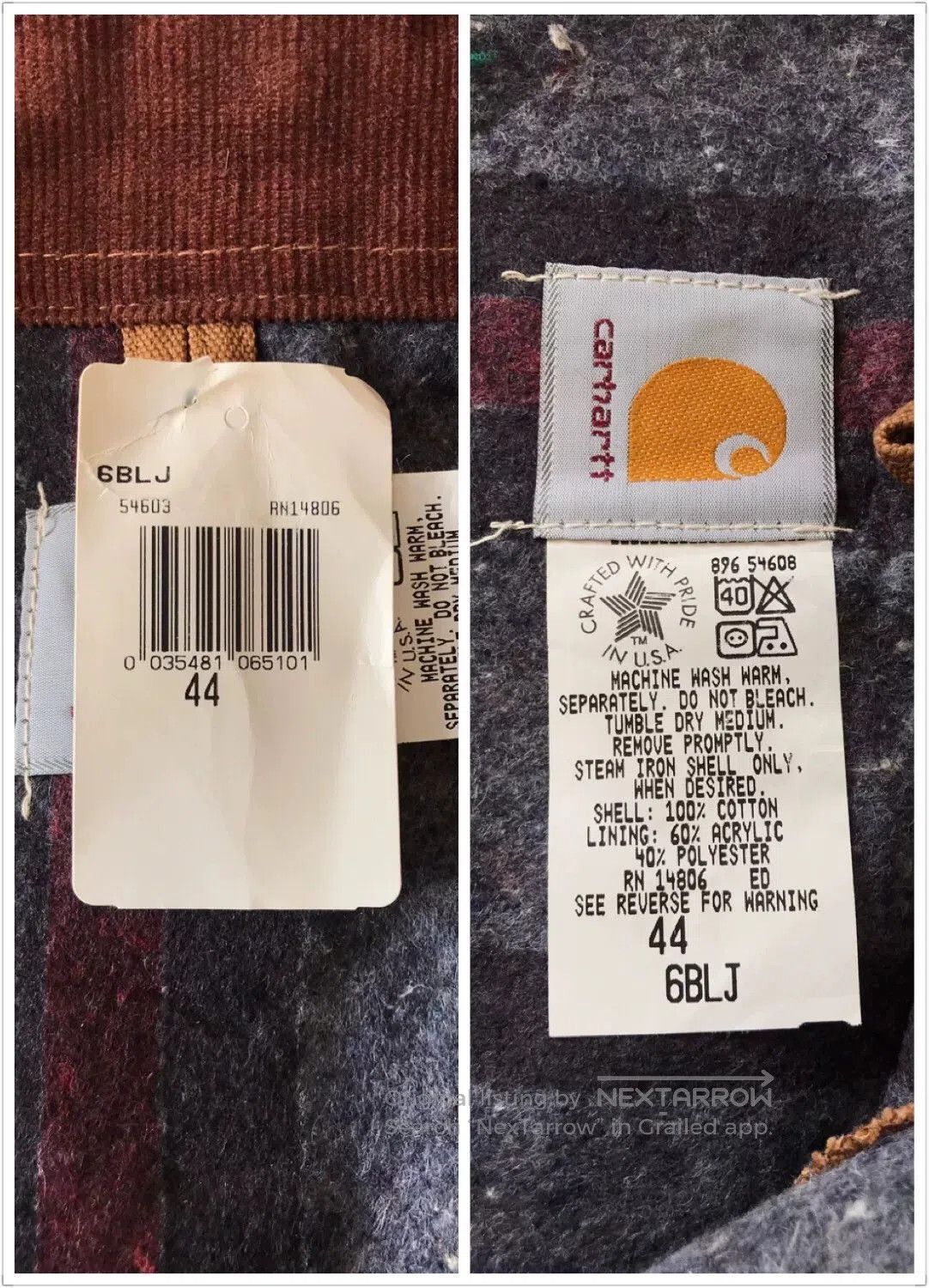 Carhartt 90s Carhartt 6BLJ Detroit Jacket. Size US S / EU 44-46 / 1 - 9 Thumbnail