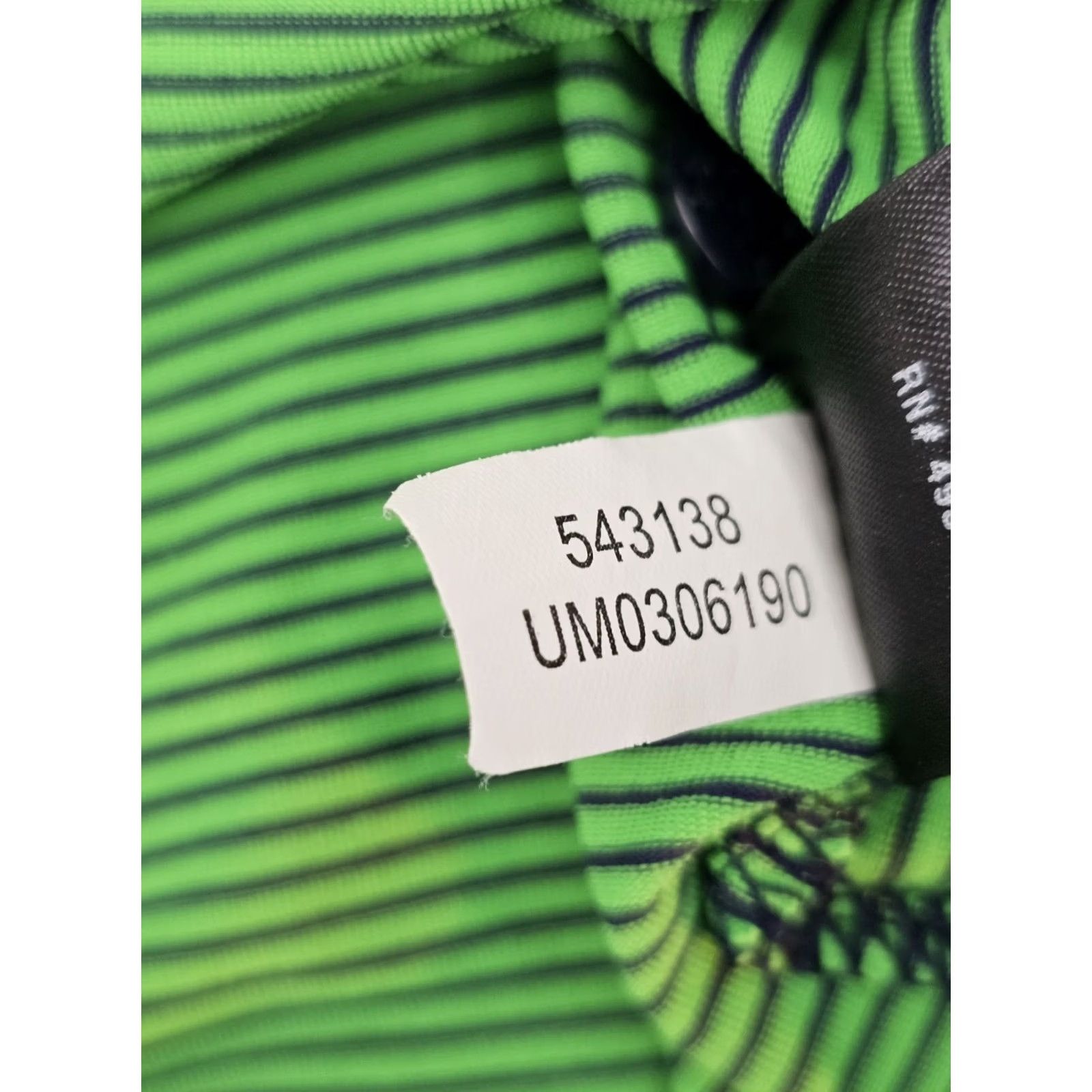 Under Armour Under Armour HeatGear Polo Shirt Men XL Green Striped Loose Fit Short Sleeve Golf polo Shirt Mens XL Size US XL / EU 56 / 4 - 5 Thumbnail