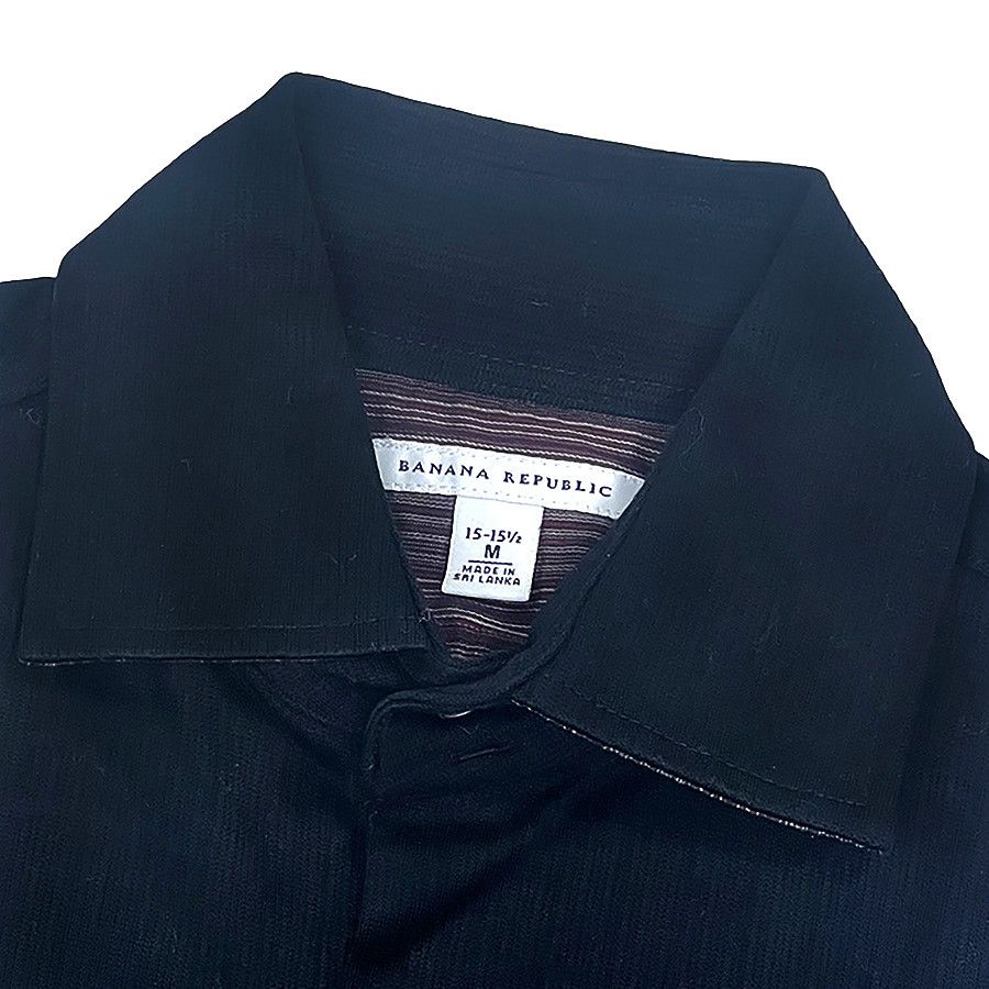 Banana Republic Banana Republic Vintage Black Button-Front Shirt Size US M / EU 48-50 / 2 - 5 Thumbnail