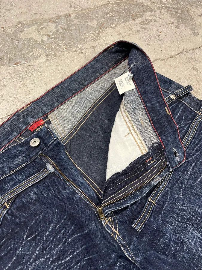 Marithe + Francois Girbaud AW2005 Marithé + François Gurbaud Blue Distressed Washed Denim Jeans Size US 34 / EU 50 - 8 Thumbnail
