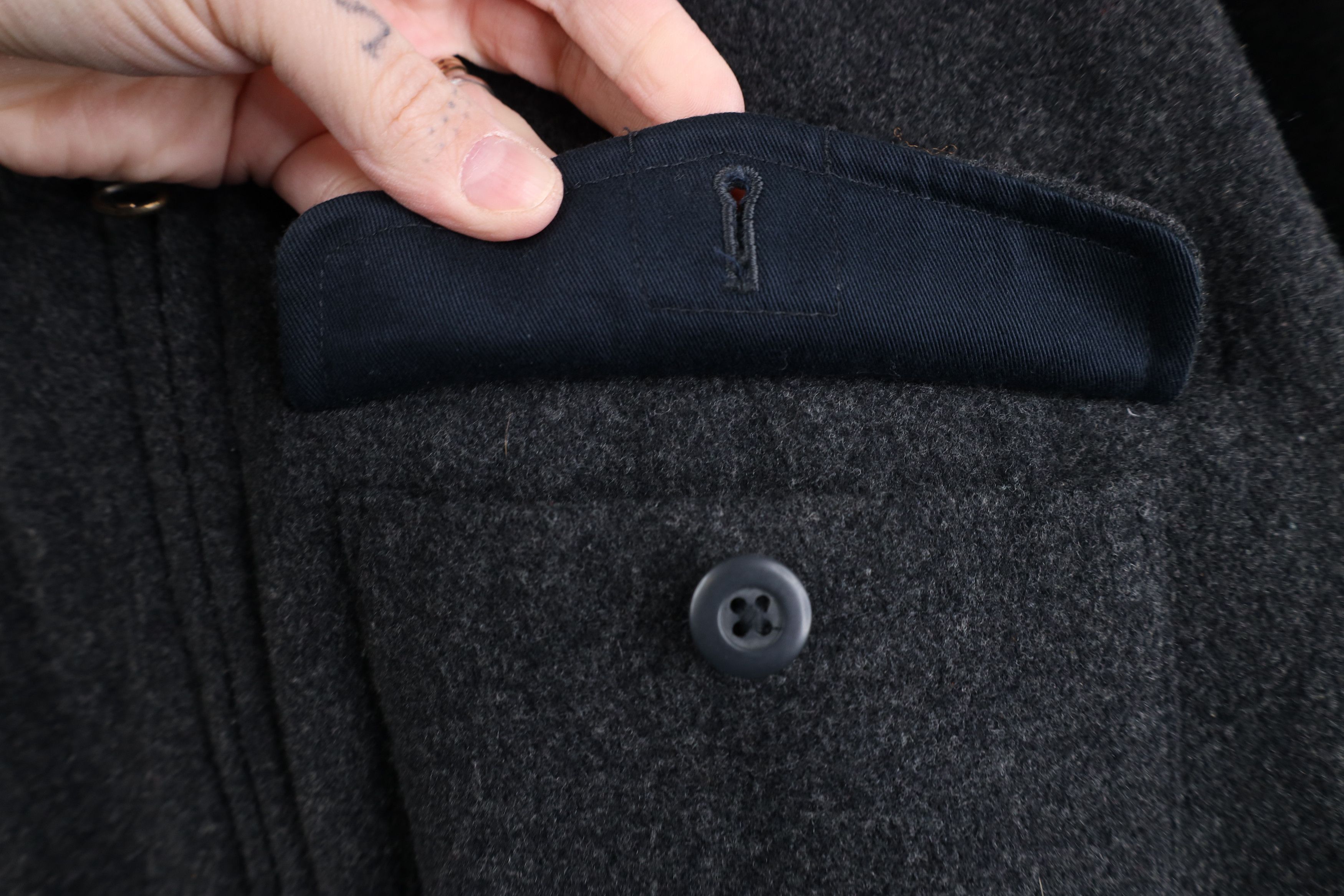 Abercrombie & Fitch Vintage 90s Y2K Abercrombie & Fitch Wool Bomber Jacket Gray Size US L / EU 52-54 / 3 - 6 Thumbnail