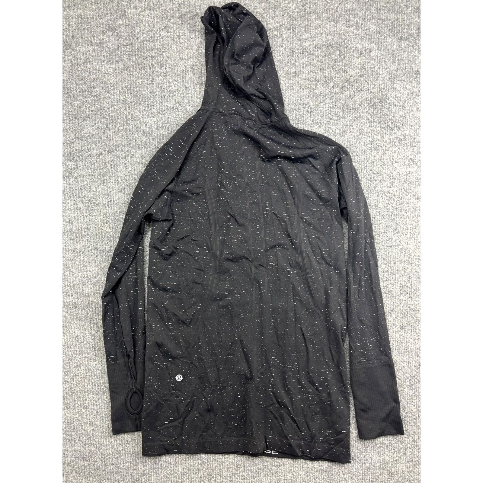 Lululemon Lululemon Hoodie Womens 10 Black 1/4 Zip Spotted Lightweight Raglan Sweatshirt Activewear Casual Size L / US 10 / IT 46 - 5 Thumbnail
