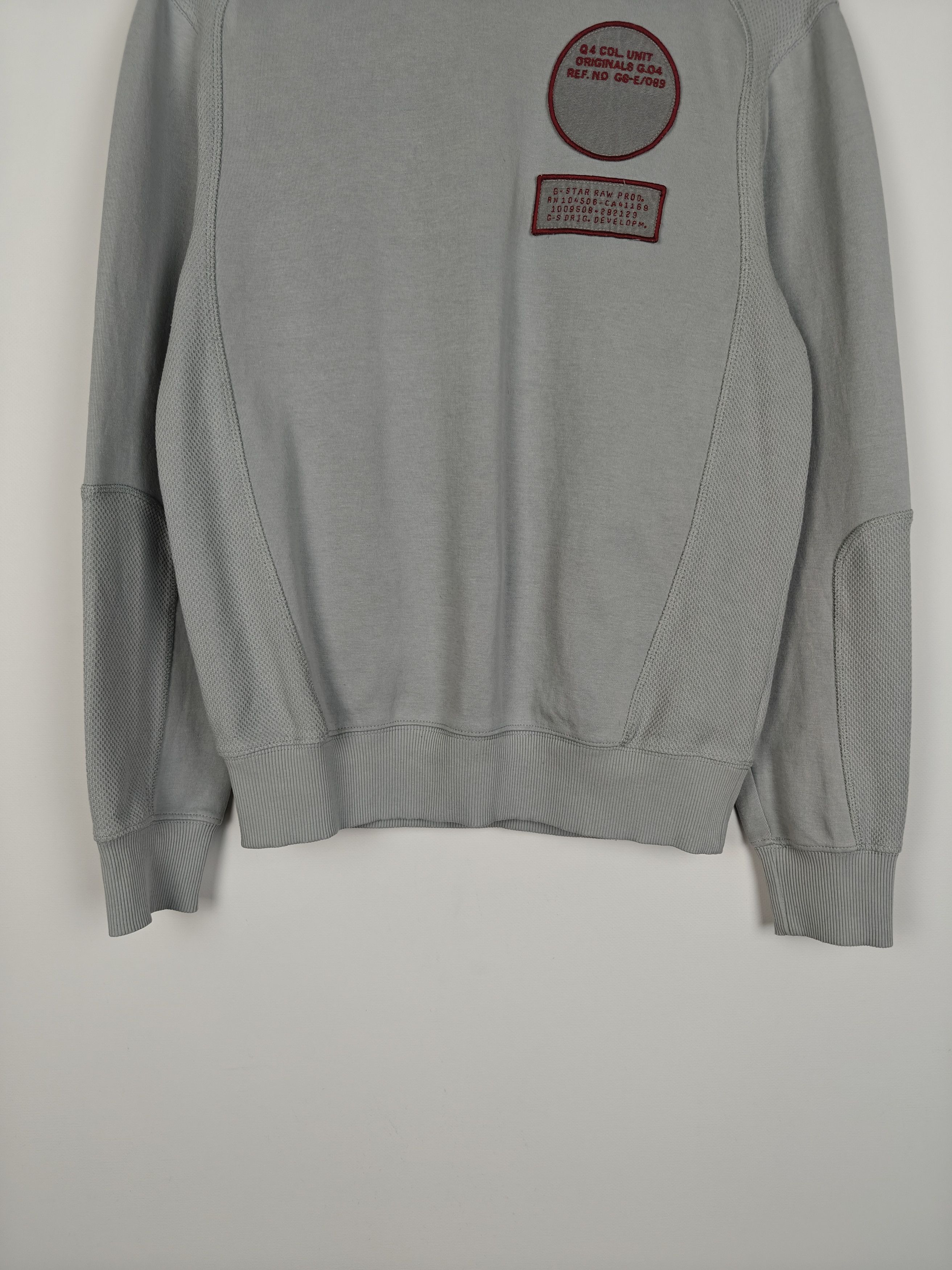 G-Star G-Star Raw Sweatshirt Crewneck Moto Pullover Gray S Size US S / EU 44-46 / 1 - 4 Thumbnail