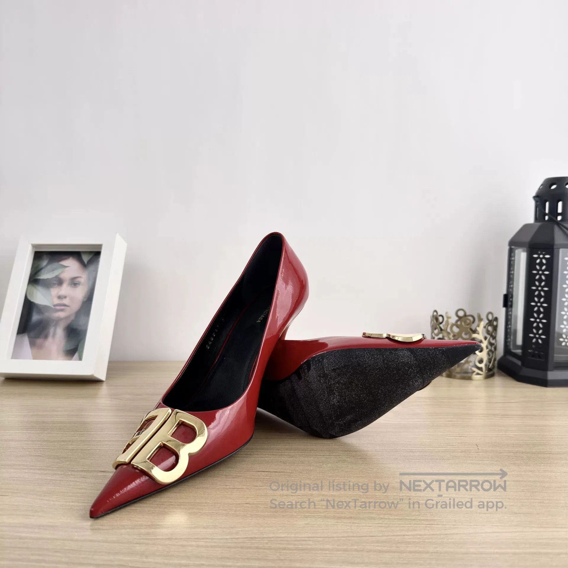 Balenciaga Balenciaga Red Patent Leather Heels. Size US 6 / IT 36 - 7 Thumbnail