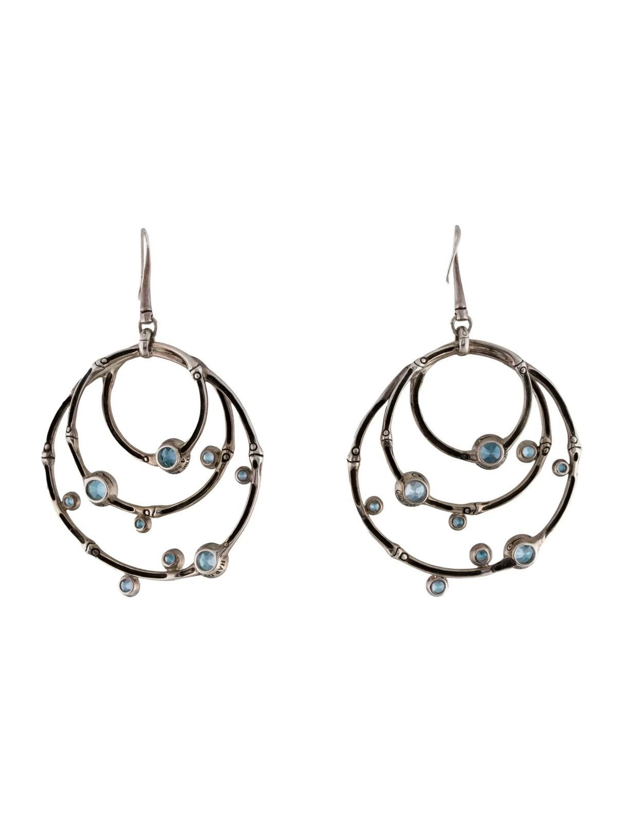 John Hardy John Hardy Topaz Bamboo Drop Earrings Est. Retail $1,550 Size ONE SIZE - 2 Thumbnail