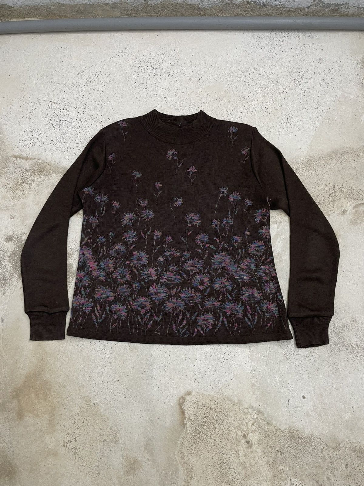 Japanese Brand Pursuit de Ideal Flower Art Monnet Painting Japanese Knitted Size US M / EU 48-50 / 2 - 1 Thumbnail