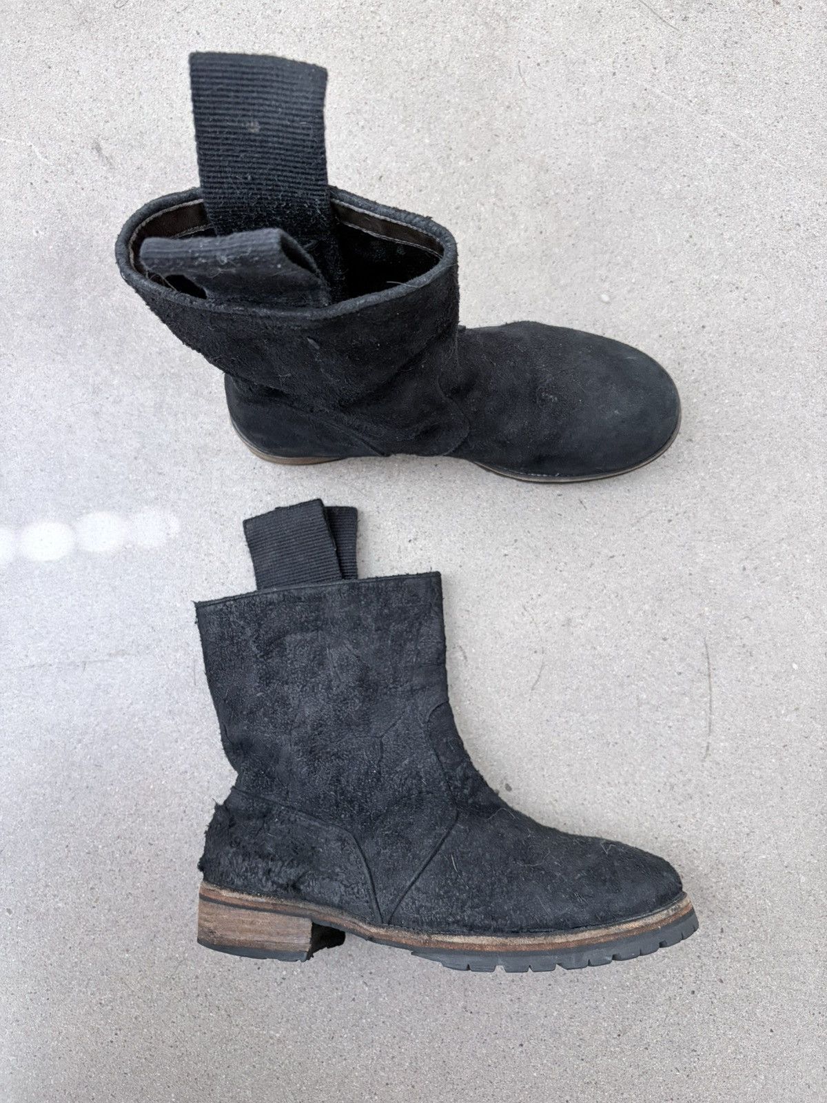 Rick Owens suede pull up ankle boot Size US 7 / IT 37 - 4 Thumbnail