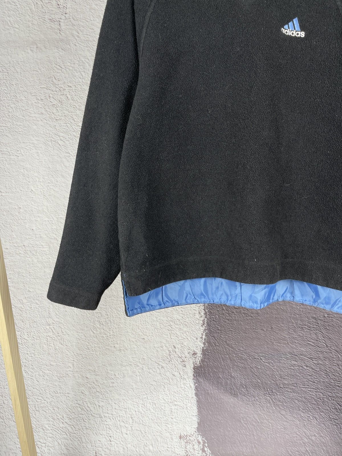 Adidas Adidas vintage 90s fleece v-neck sweater sweatshirt Size L / US 10 / IT 46 - 4 Thumbnail