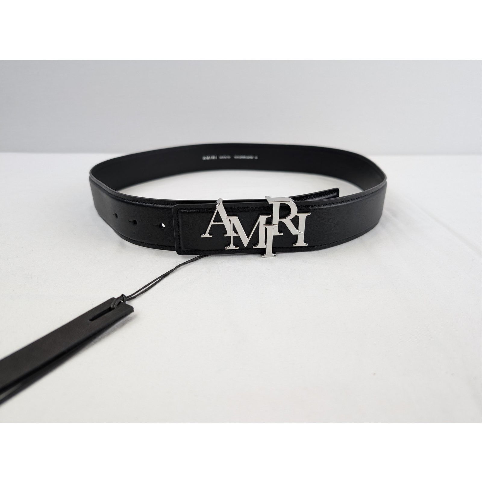 Amiri o1rshd1 Size: 85cm / 4cm Amiri Staggered Belt in Black Size 34 - 6 Thumbnail