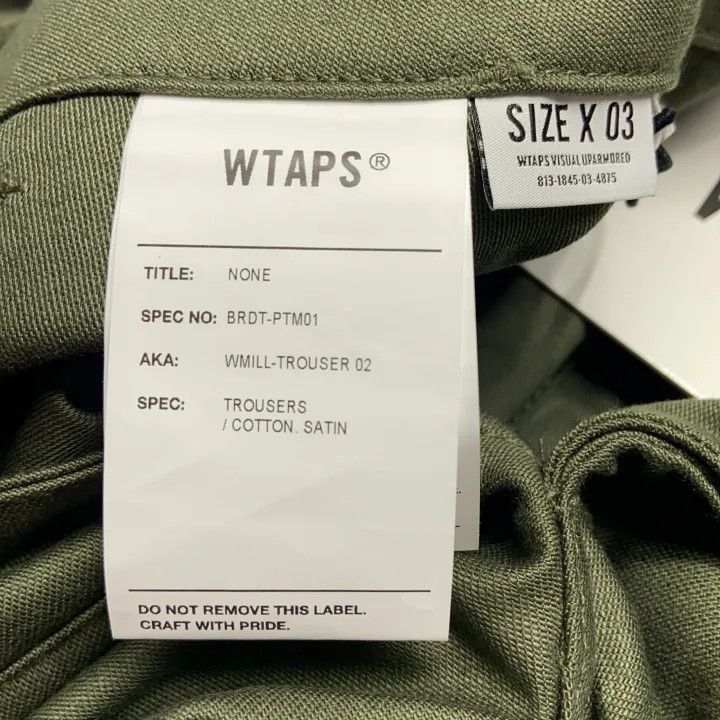 Wtaps WTAPS Casual Straight Pants in Army Green -2508 Size US 26 / EU 42 - 1 Thumbnail