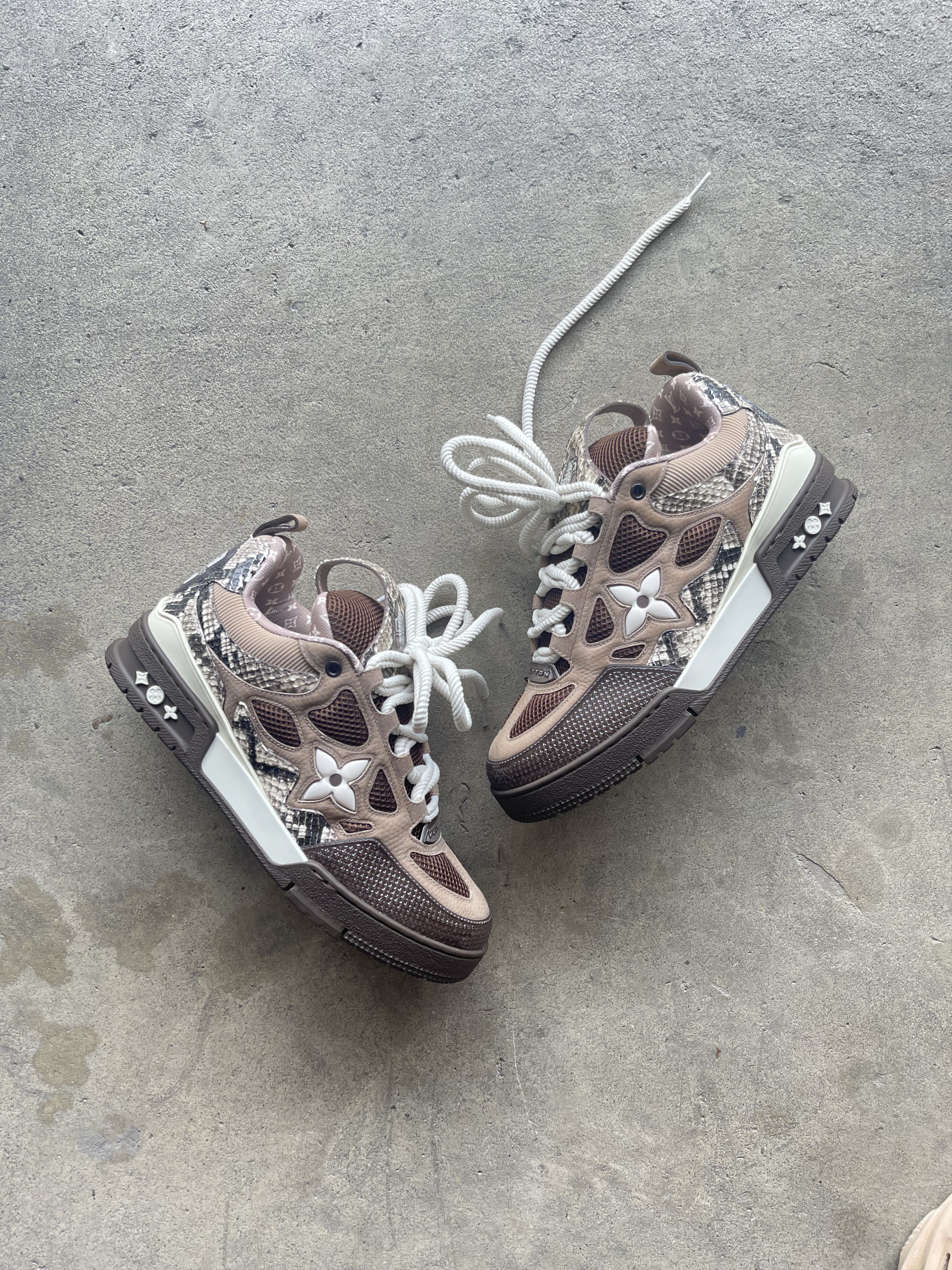 Louis Vuitton Louis Vuitton FW 2022 Python Skin Skate Sneakers Size US 8 / EU 41 - 1 Thumbnail