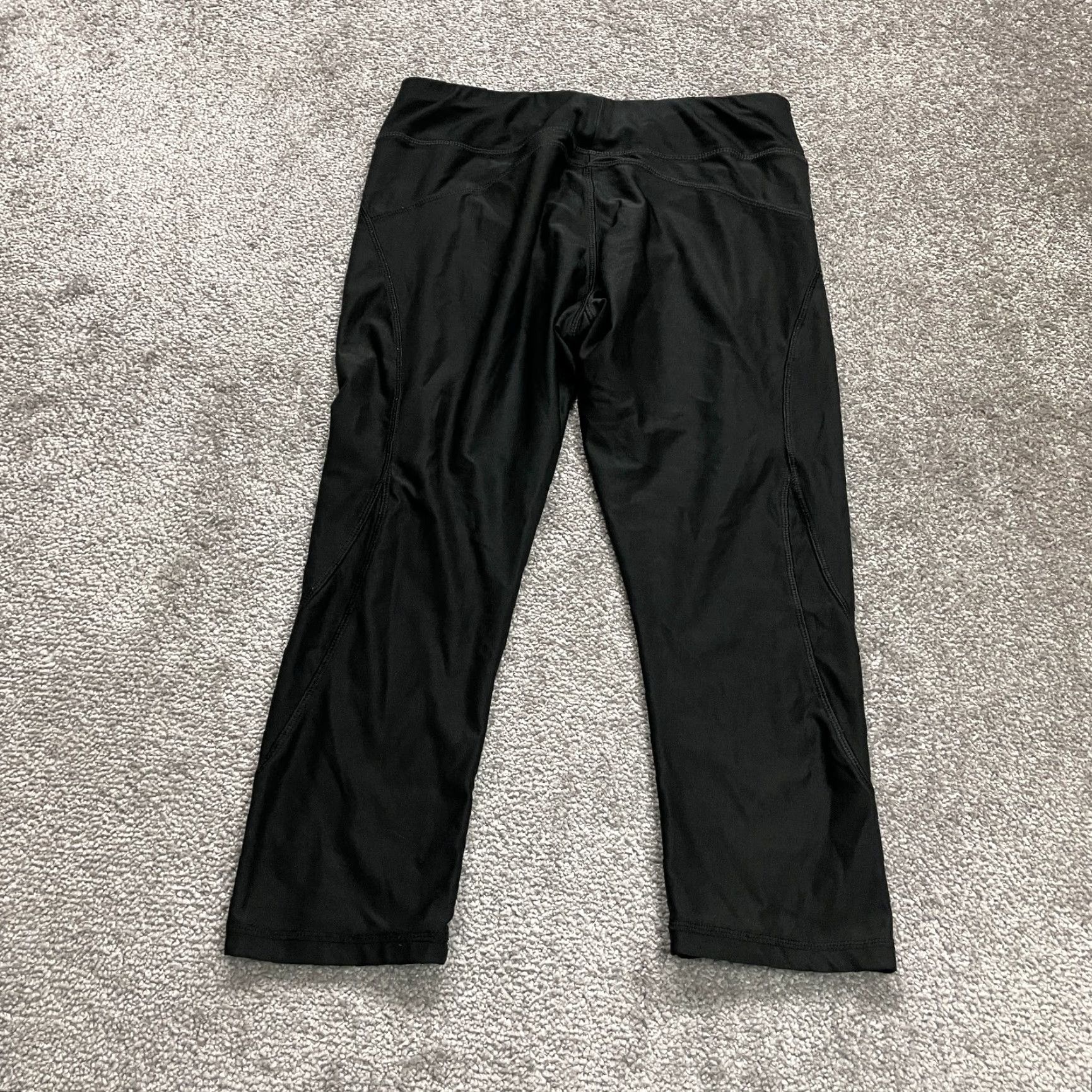 Avia Avia Leggings Womens Small Black Cropped Athletic Yoga Active 27x20 Size 28" / US 6 / IT 42 - 2 Thumbnail