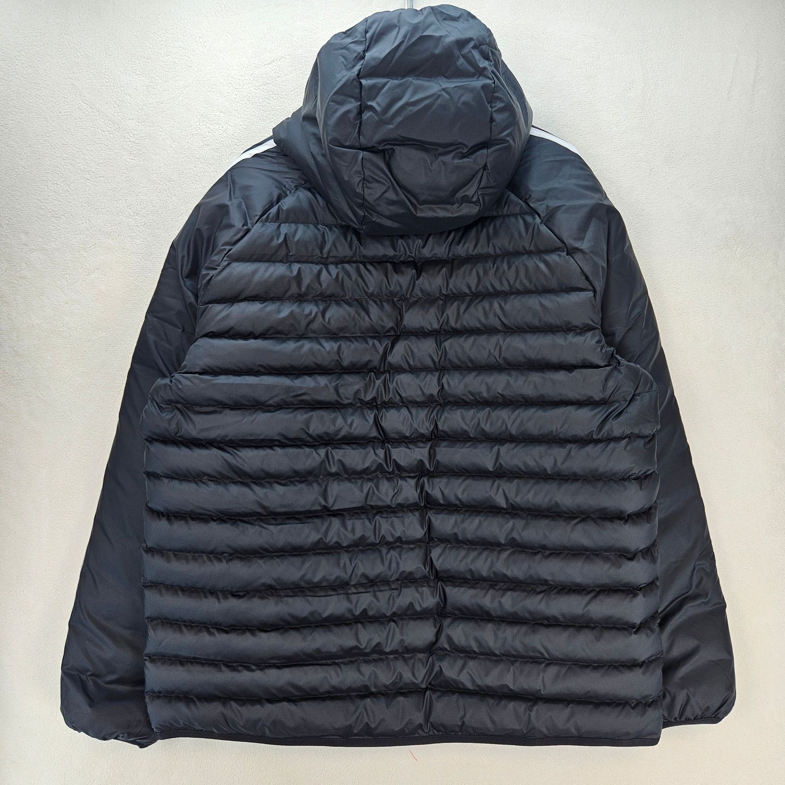 Adidas ADIDAS ORIGINAL MEN'S XL 3 STRIPES PADDED HOODED JACKET BLK Size US XL / EU 56 / 4 - 6 Thumbnail