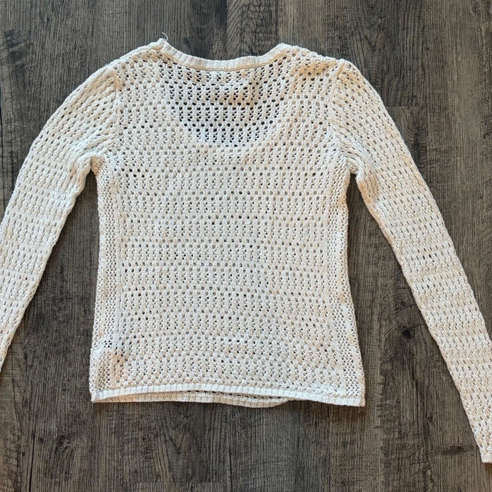 Other White crochet long sleeve top Size M / US 6-8 / IT 42-44 - 4 Thumbnail