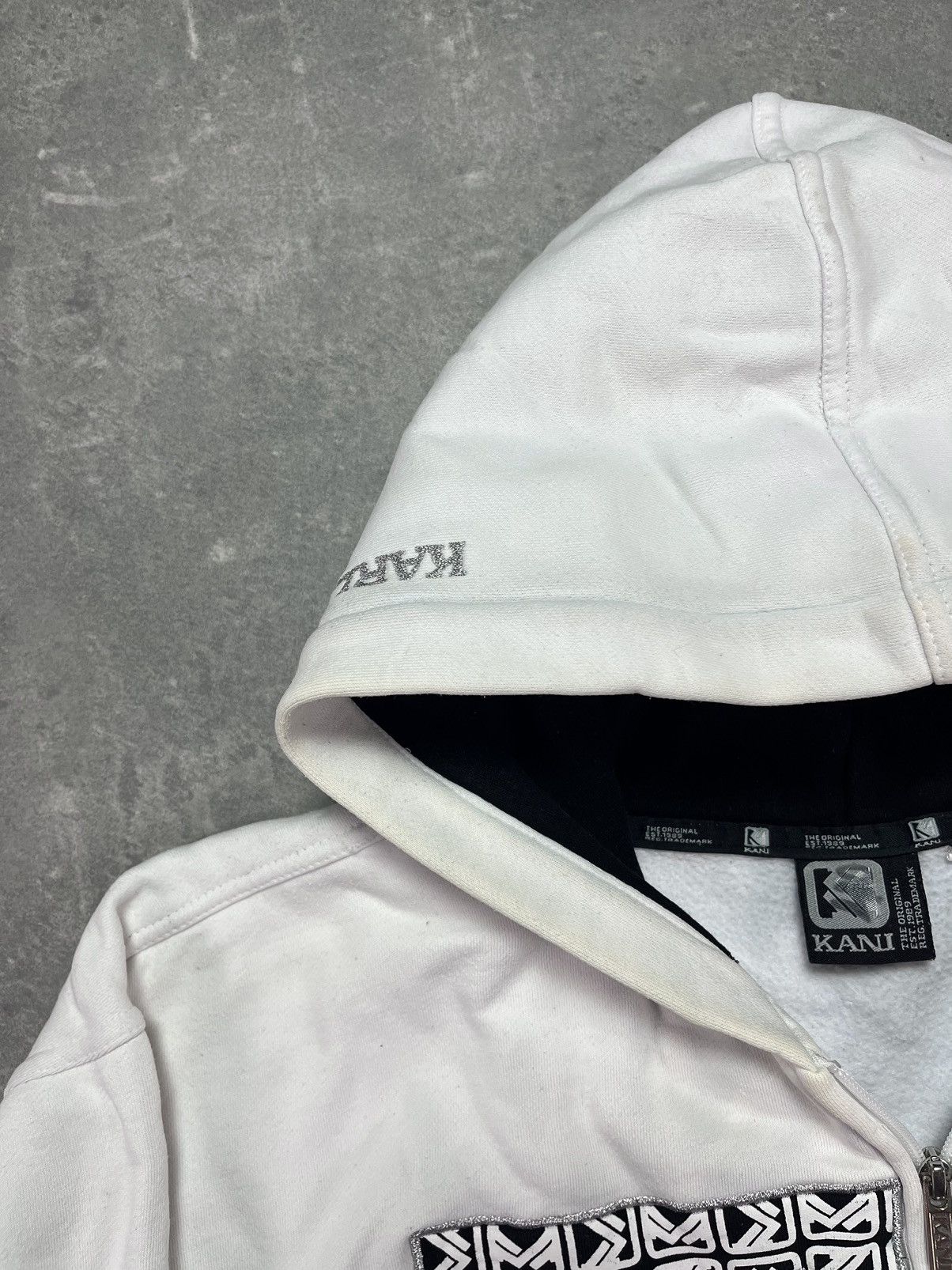 Karl Kani Karl Kani Big Spirals Logo Baggy Washed Zip Hoodie XL XXL Size US XL / EU 56 / 4 - 11 Thumbnail