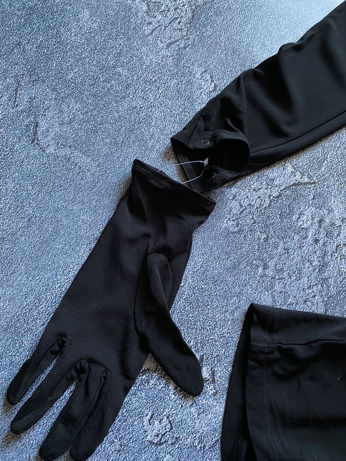 H&M × Mugler Mugler Hm Knot Detail Black One Shoulder Glove Mesh Dress Size M / US 6-8 / IT 42-44 - 6 Thumbnail