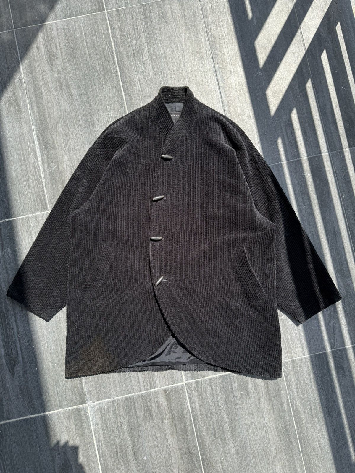 Japanese Brand Jurgen Lehl Oversized Kimono Style Curves Corduroy Jacket Size US L / EU 52-54 / 3 - 1 Thumbnail