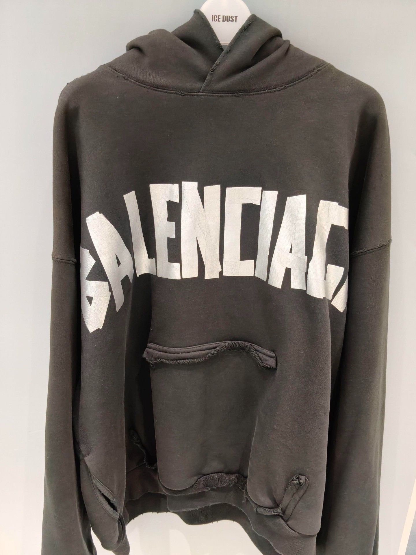 Balenciaga Balenciaga Logo Hooded Sweatshirt Size US L / EU 52-54 / 3 - 3 Thumbnail