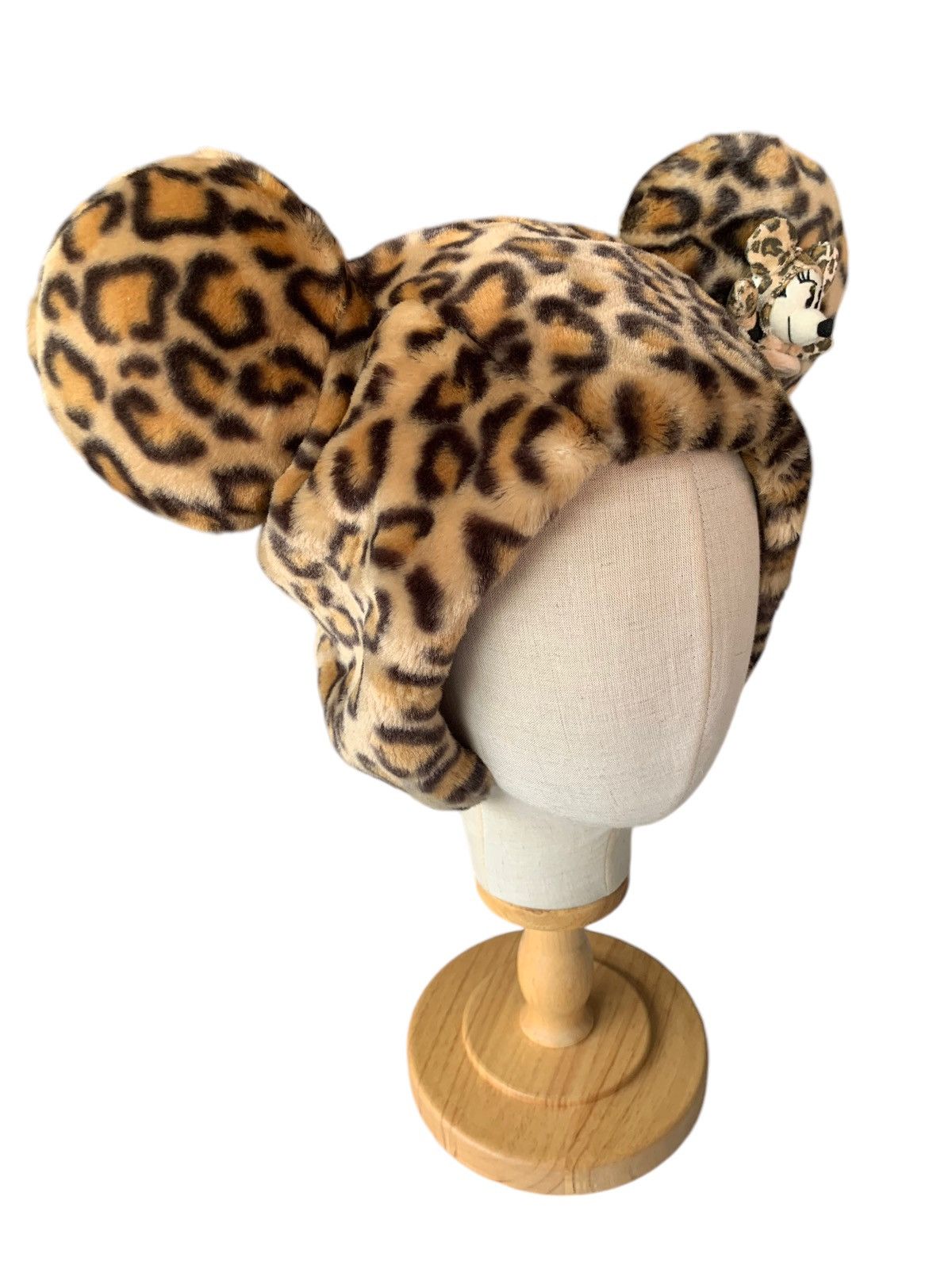 Japanese Brand × Kapital × Vintage Rare Minnie Mouse Leopard Pattern Bunny Horn Beanie Hats🐆 Size ONE SIZE - 2 Thumbnail