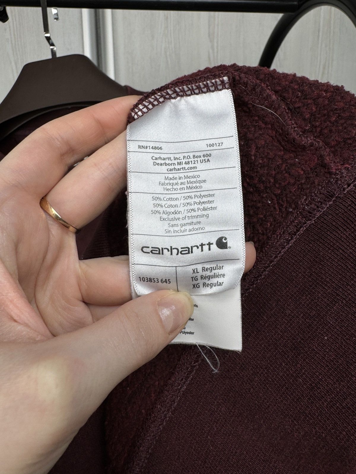 Carhartt Carhartt vintage men midweigh block logo crewneck sweatshirt Size US XL / EU 56 / 4 - 11 Thumbnail