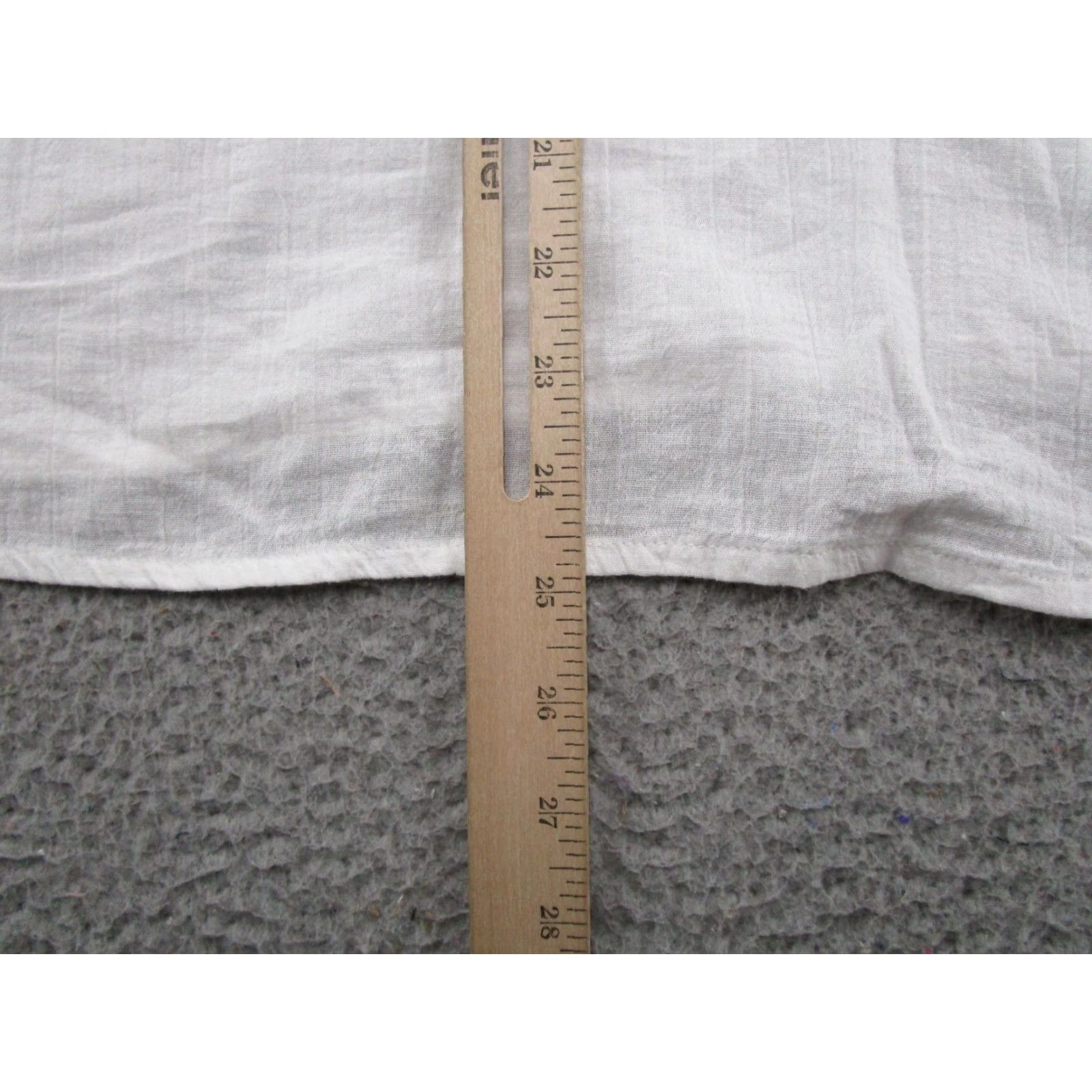 Lucky Brand Lucky Brand Womens V Neck Lace Sheer White Long Sleeve Blouse Top Size L NEW Size L / US 10 / IT 46 - 7 Thumbnail