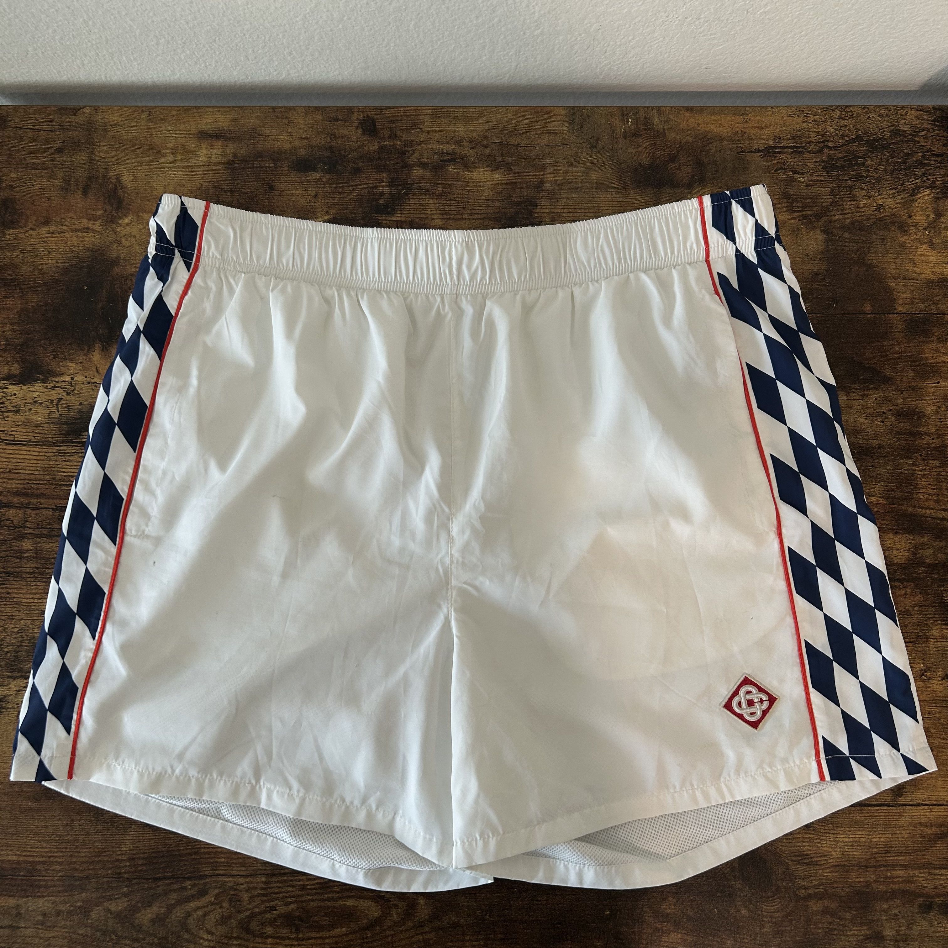Casablanca Casablanca Logo Checked Track Shorts Size US 32 / EU 48 - 1 Thumbnail