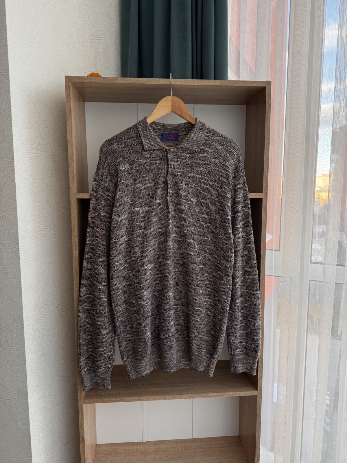 Missoni × Vintage Vintage Example by Missoni Mosaic Pattern Luxury Sweatshirt Size US XL / EU 56 / 4 - 1 Thumbnail