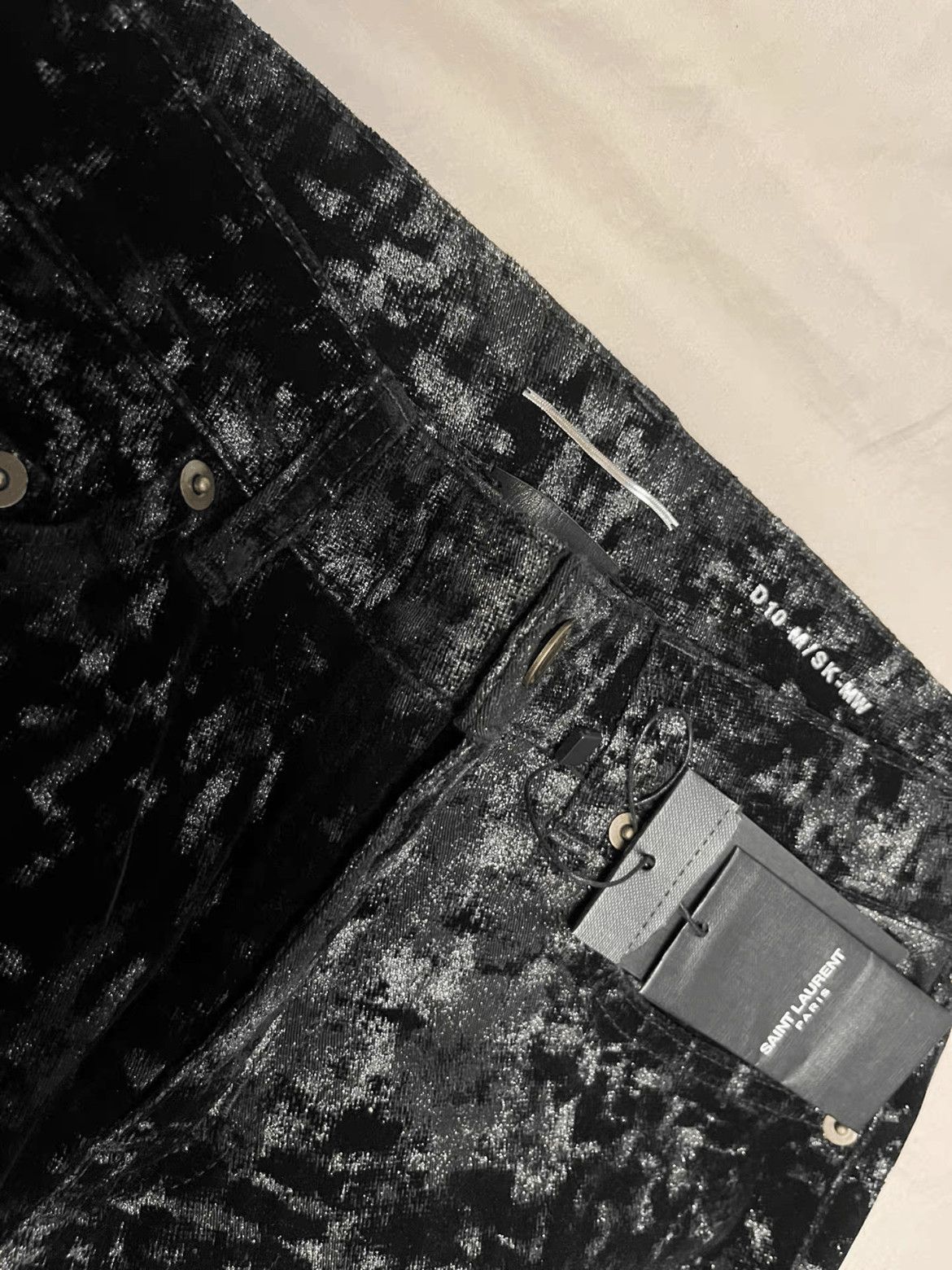 Saint Laurent Paris Saint Laurent Paris 16AW Shinning Print Denim Size US 29 - 3 Thumbnail