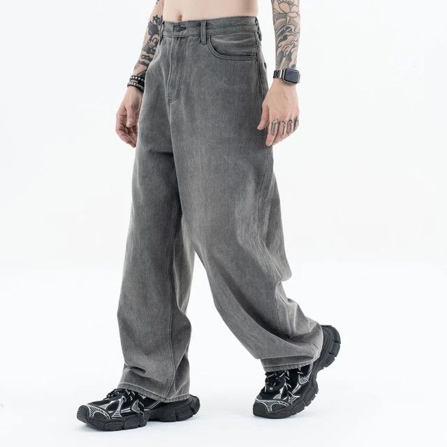 Japanese Brand × Jean Carbon Ash Gray Wash Worn Jeans Size US 29 - 2 Thumbnail