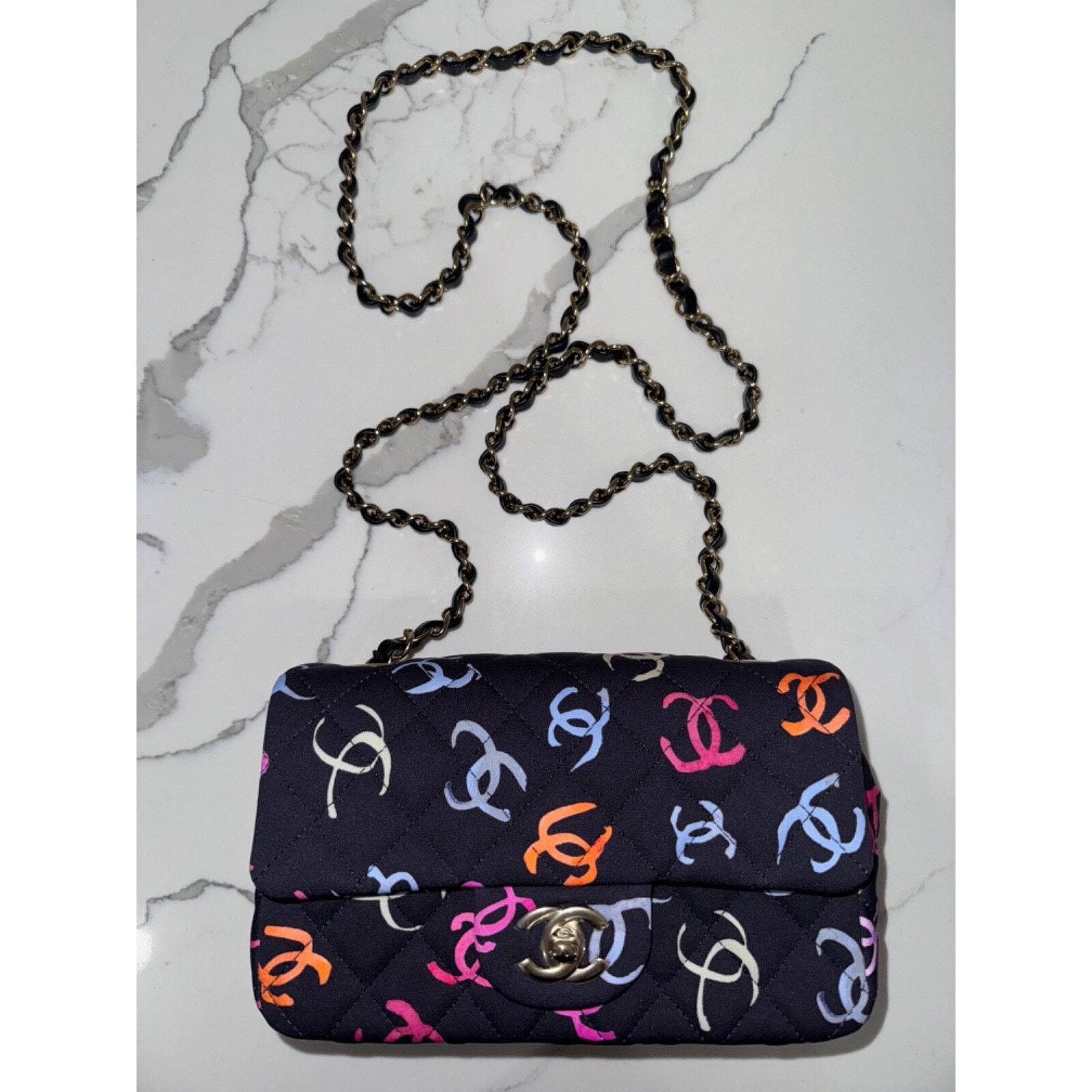 Chanel Chanel Logo Mini Flap Rectangle CC Shoulder Crossbody Bag Size ONE SIZE - 2 Thumbnail