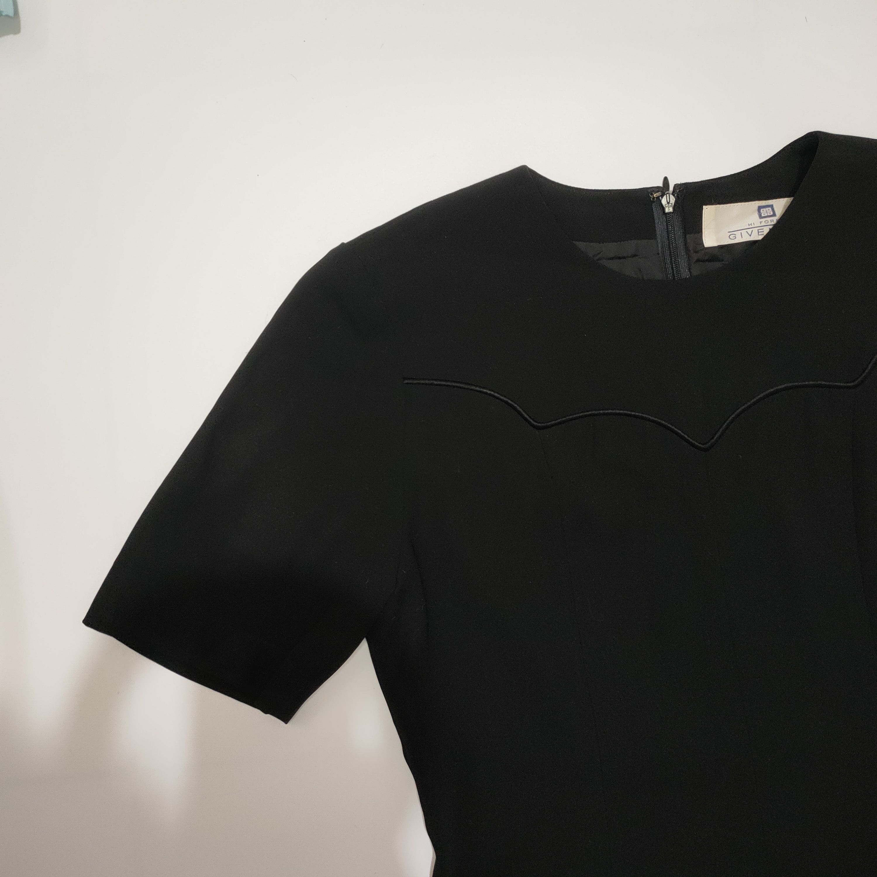Givenchy Givenchy Black Midi Dress Size L / US 10 / IT 46 - 3 Thumbnail