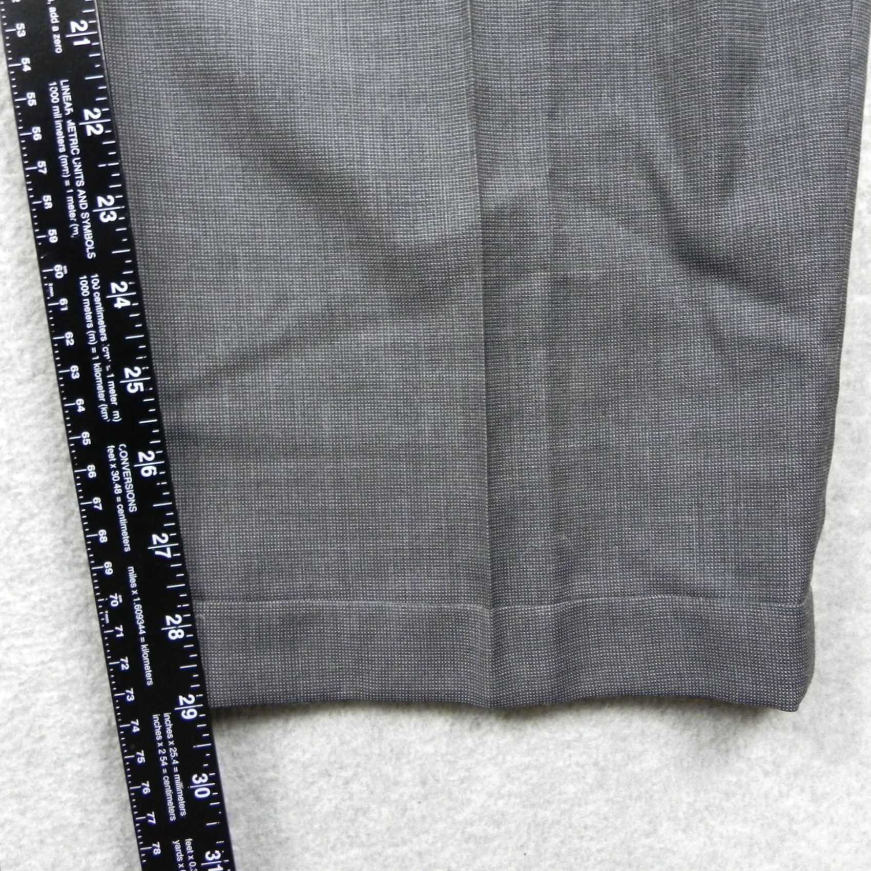 Jos. A. Bank Jos A Bank Travelers Wool Dress Pants Mens 42x29 Slacks Suit Formal Pleated Gray Size 42R - 7 Thumbnail