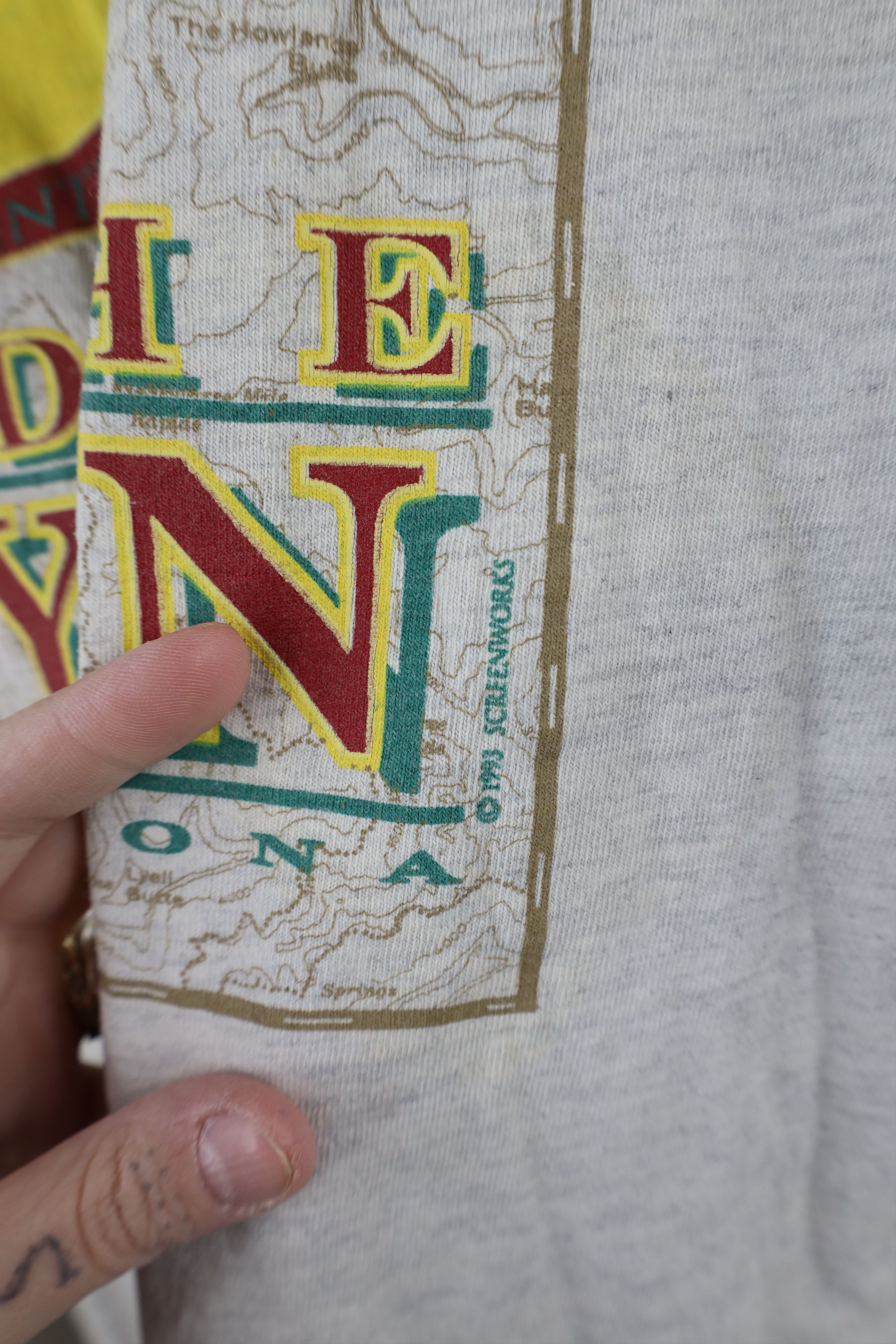 Vintage Vintage 90s Streetwear I Hiked The Grand Canyon T-Shirt Gray Size US XL / EU 56 / 4 - 12 Thumbnail
