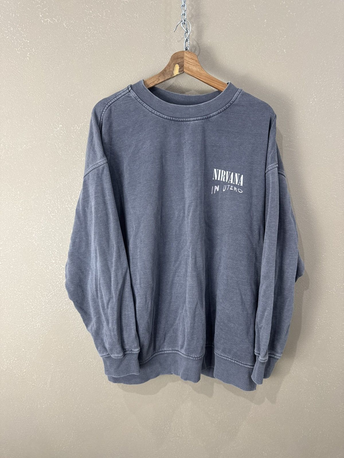 Band Tees Nirvana vintage rare sweatshirt (Oversize Style) Size US M / EU 48-50 / 2 - 2 Thumbnail