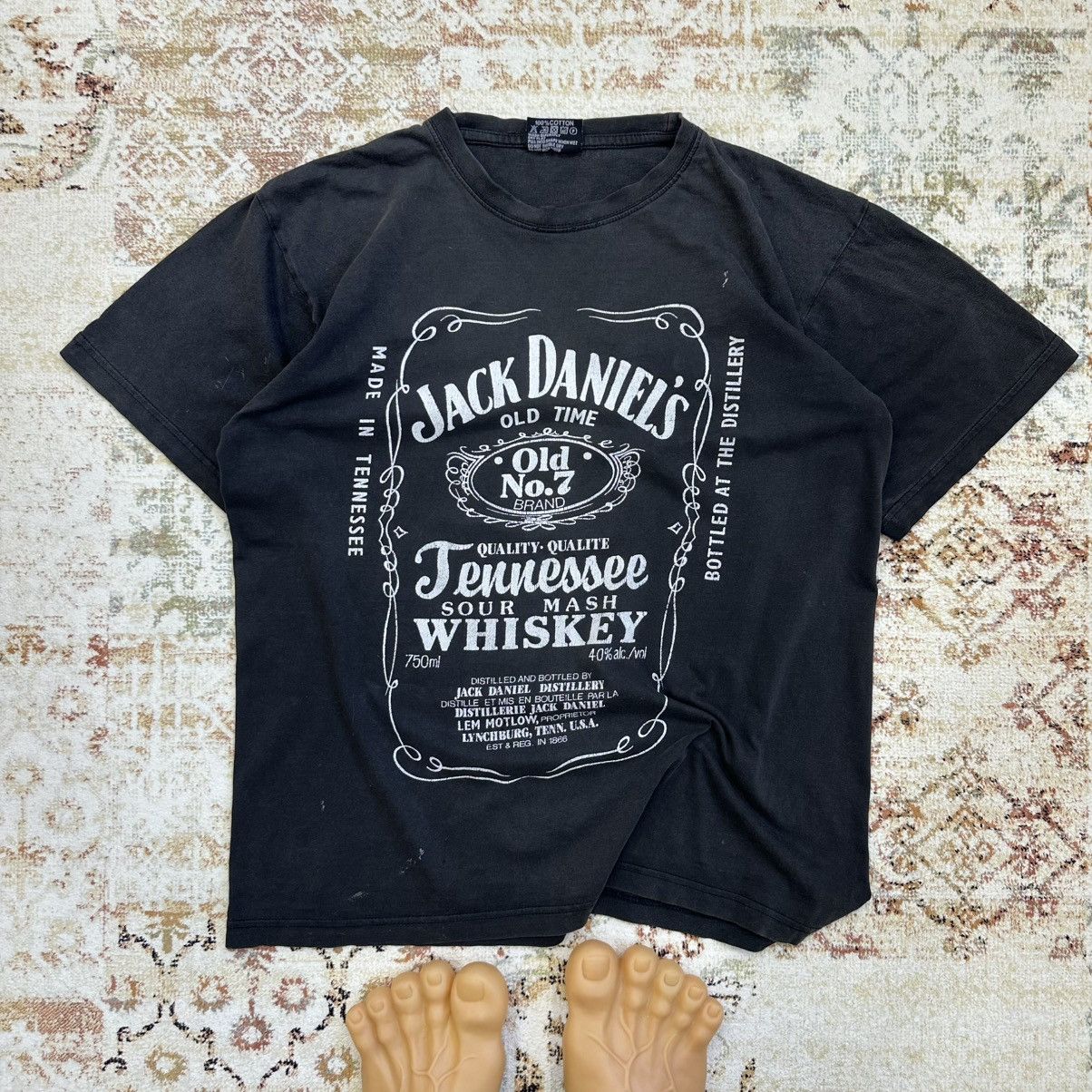Vintage Vintage Adult Jack Daniel’s T-shirts Zip Crazy Fit Trashed Size US L / EU 52-54 / 3 - 1 Thumbnail