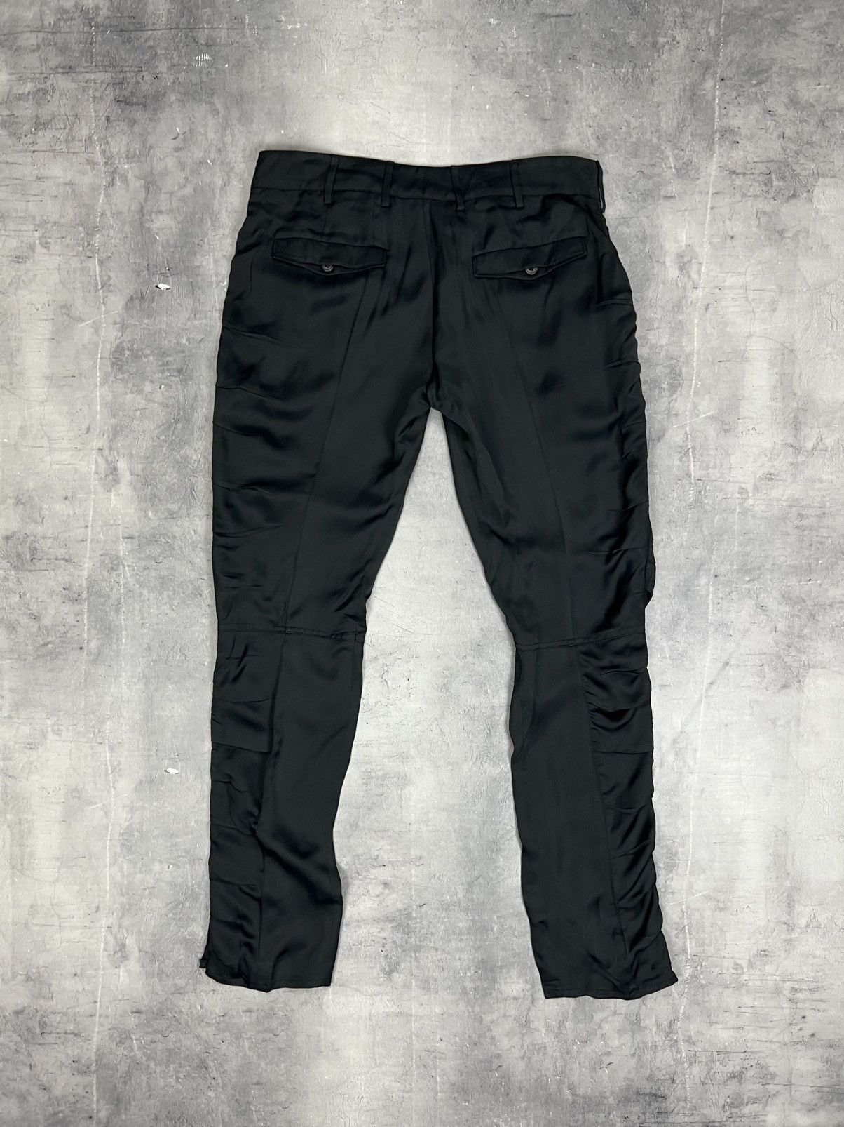 Prada Rare Prada Milano Black Tab Viscose Pants Size 42 Size 28" / US 6 / IT 42 - 2 Thumbnail