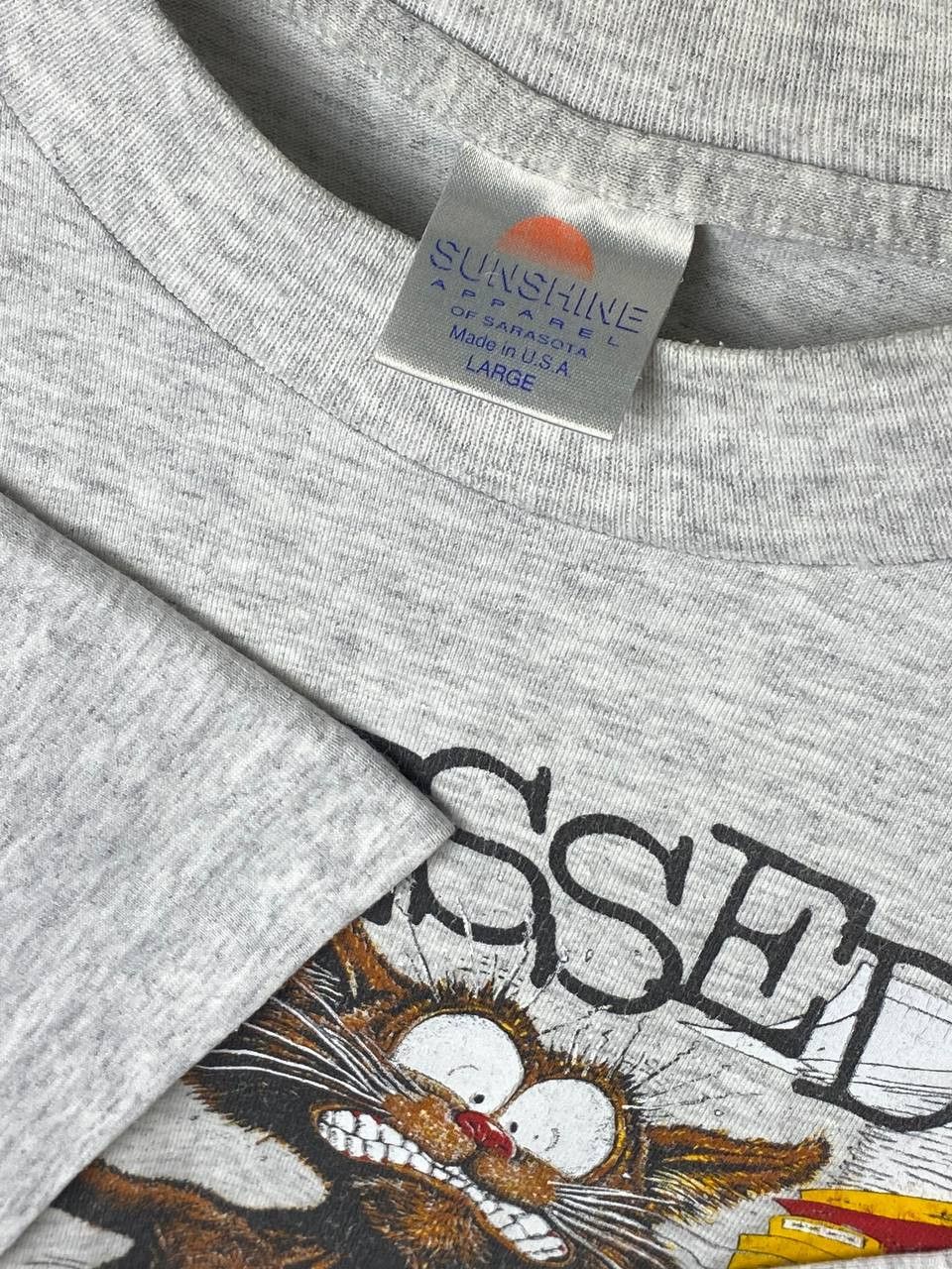 Vintage Vintage All Stressed Out 90s Single Stitch Graphic Tee Size US L / EU 52-54 / 3 - 7 Thumbnail