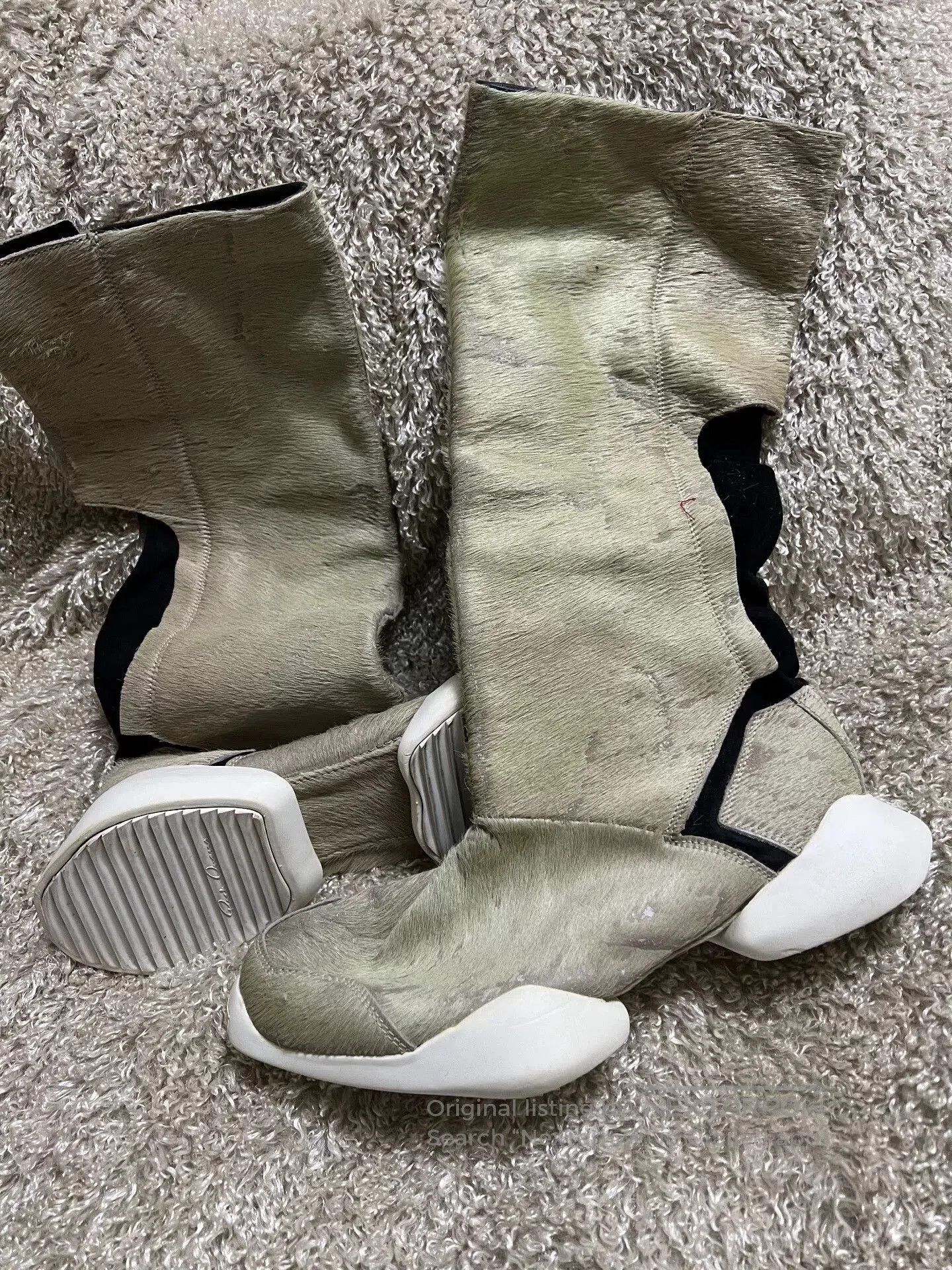 Rick Owens Rick Owens Men's Horsehair Boots. Size US 7 / EU 40 - 1 Thumbnail