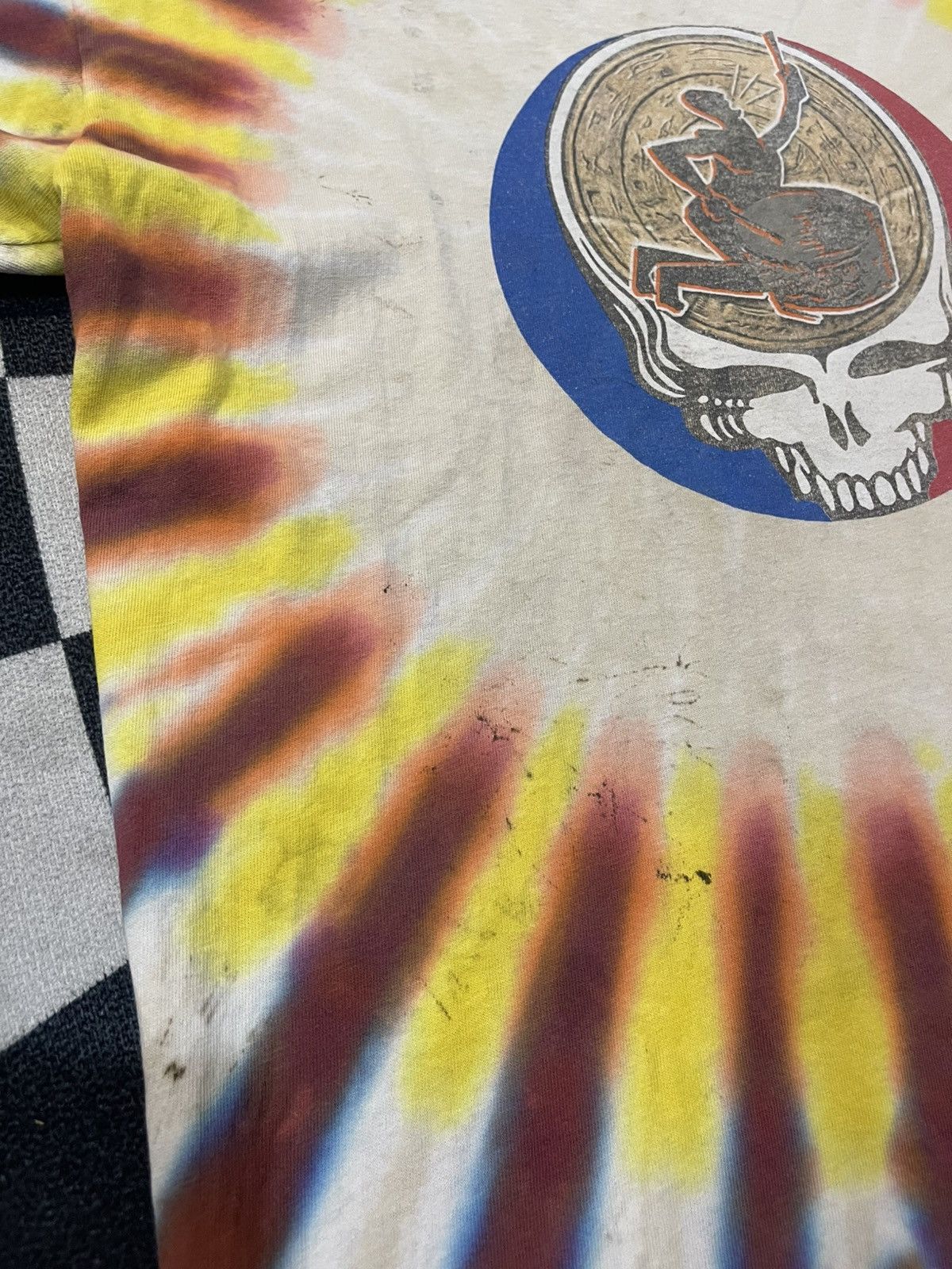 Grateful Dead Vintage 1999 Grateful Dead "Happiness Is Drumming" Tie-Dye Size US L / EU 52-54 / 3 - 4 Thumbnail